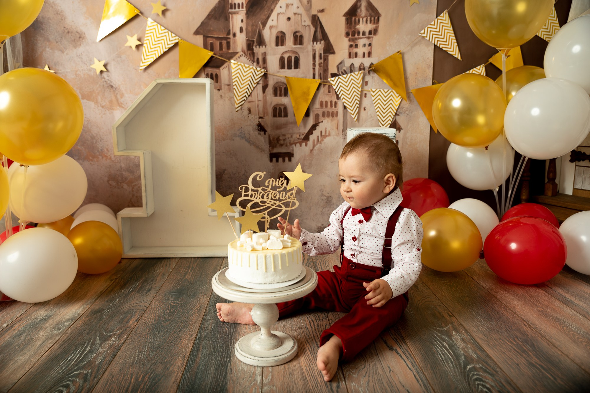 Годовасие ВСЕ ВКЛЮЧЕНО малыш Михаил. Фотограф новорожденных в Нижневартовске Лара Курдюкова