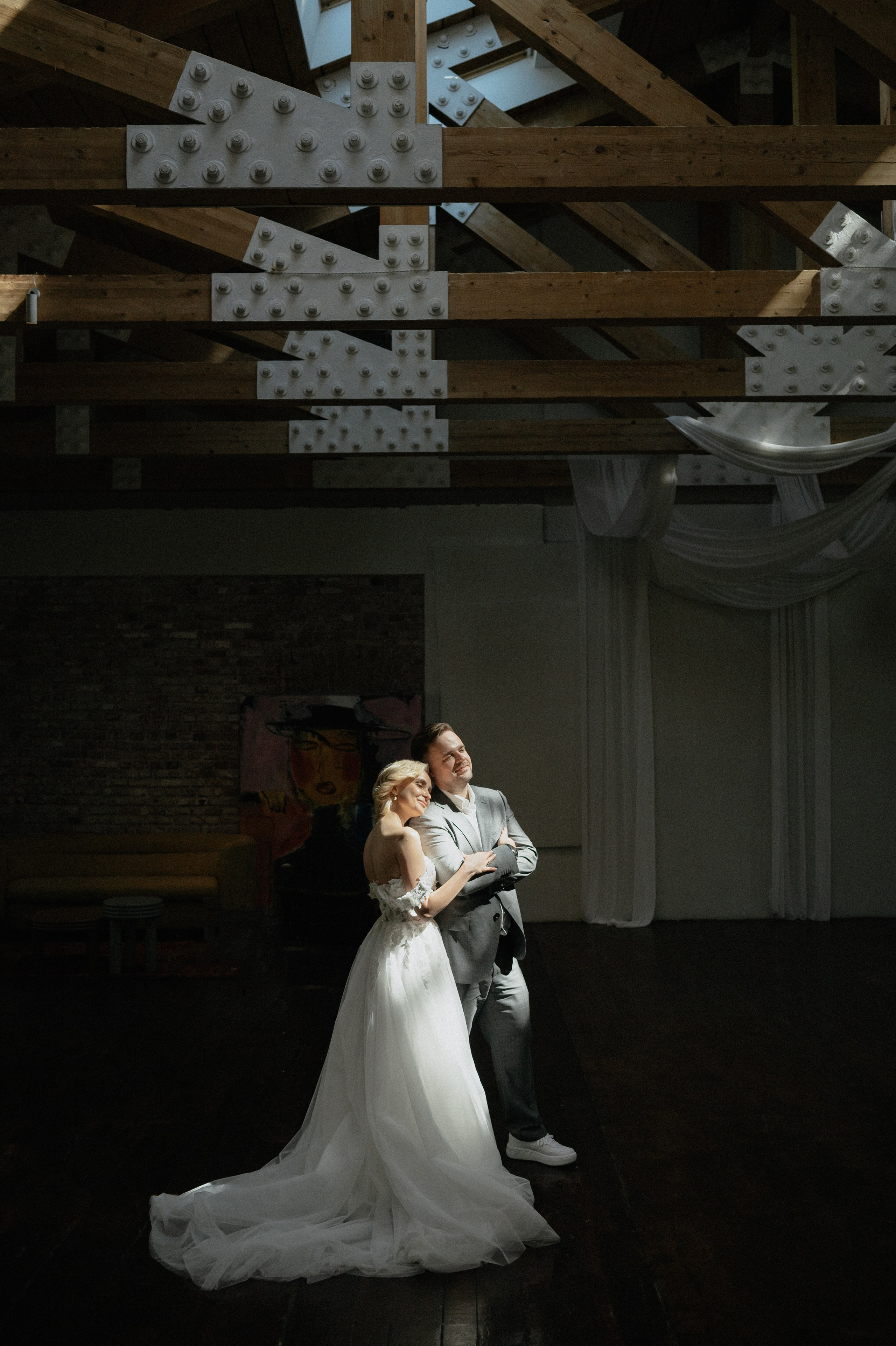 Регистрация брака и свадебная фотосессия в пространстве Яуза Плейс. Свадебный фотограф Москва — Сергей и Татьяна