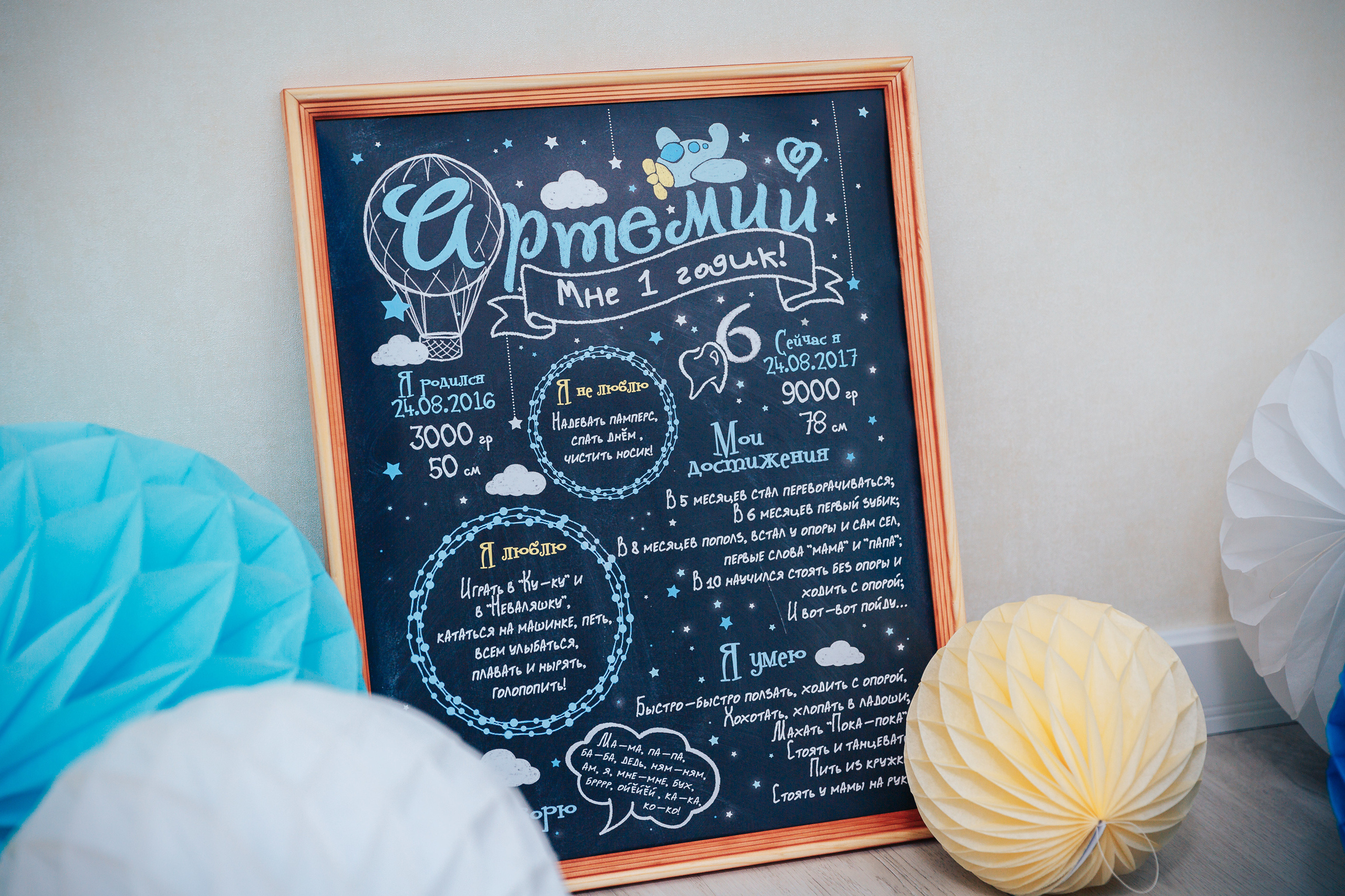 День рождения Артема 1 год