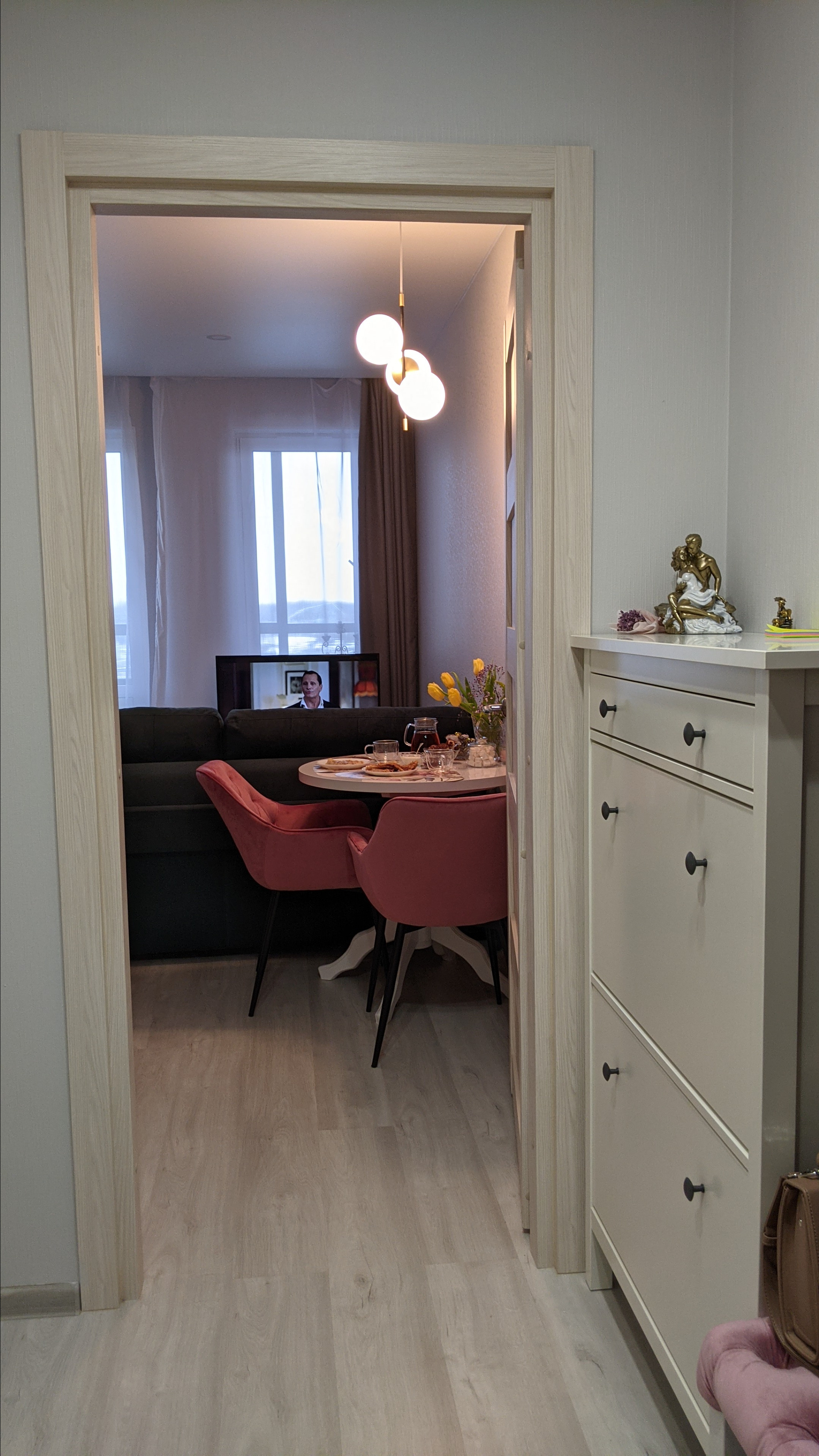 Квартира-студия 28кв.м, фото. Дизайнер интерьеров Olala interior design