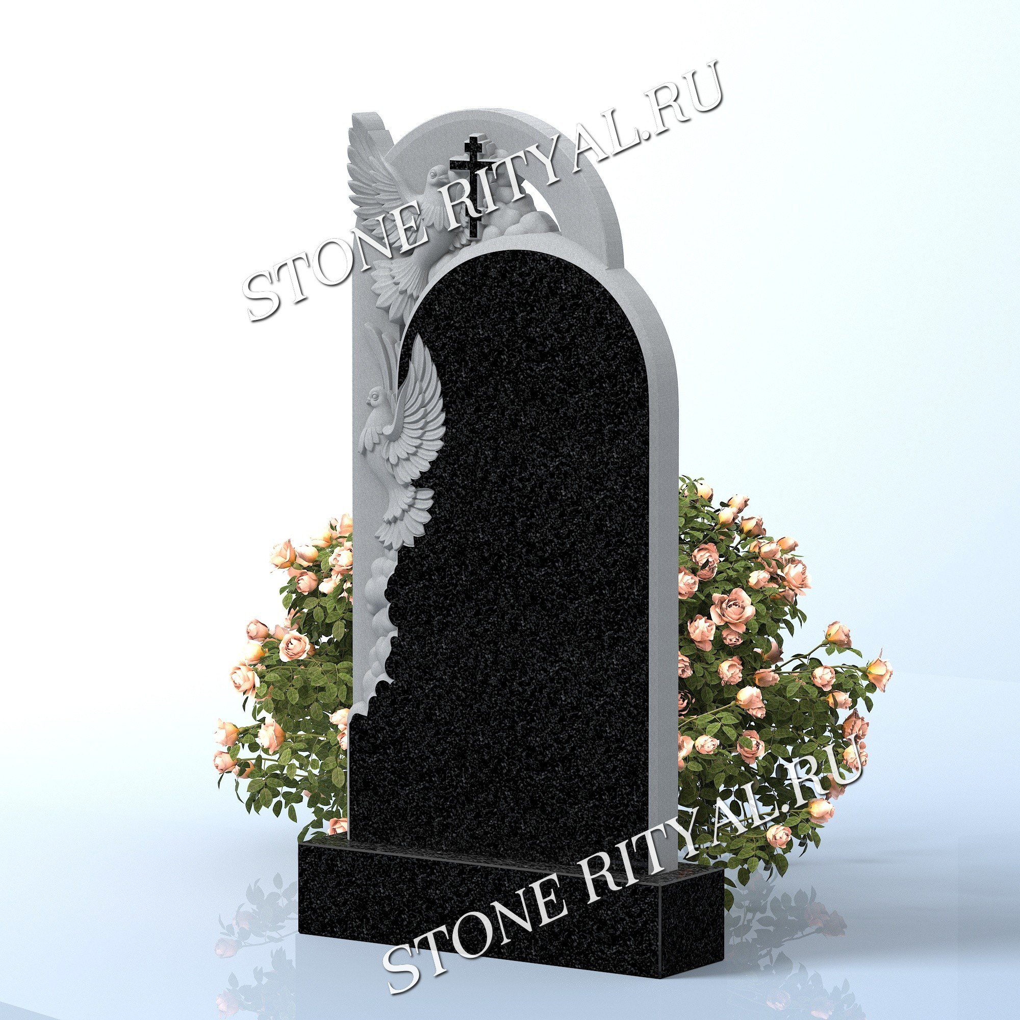 Вертикальные памятники фигурные. Изготовление и установка памятников в Москве и МО