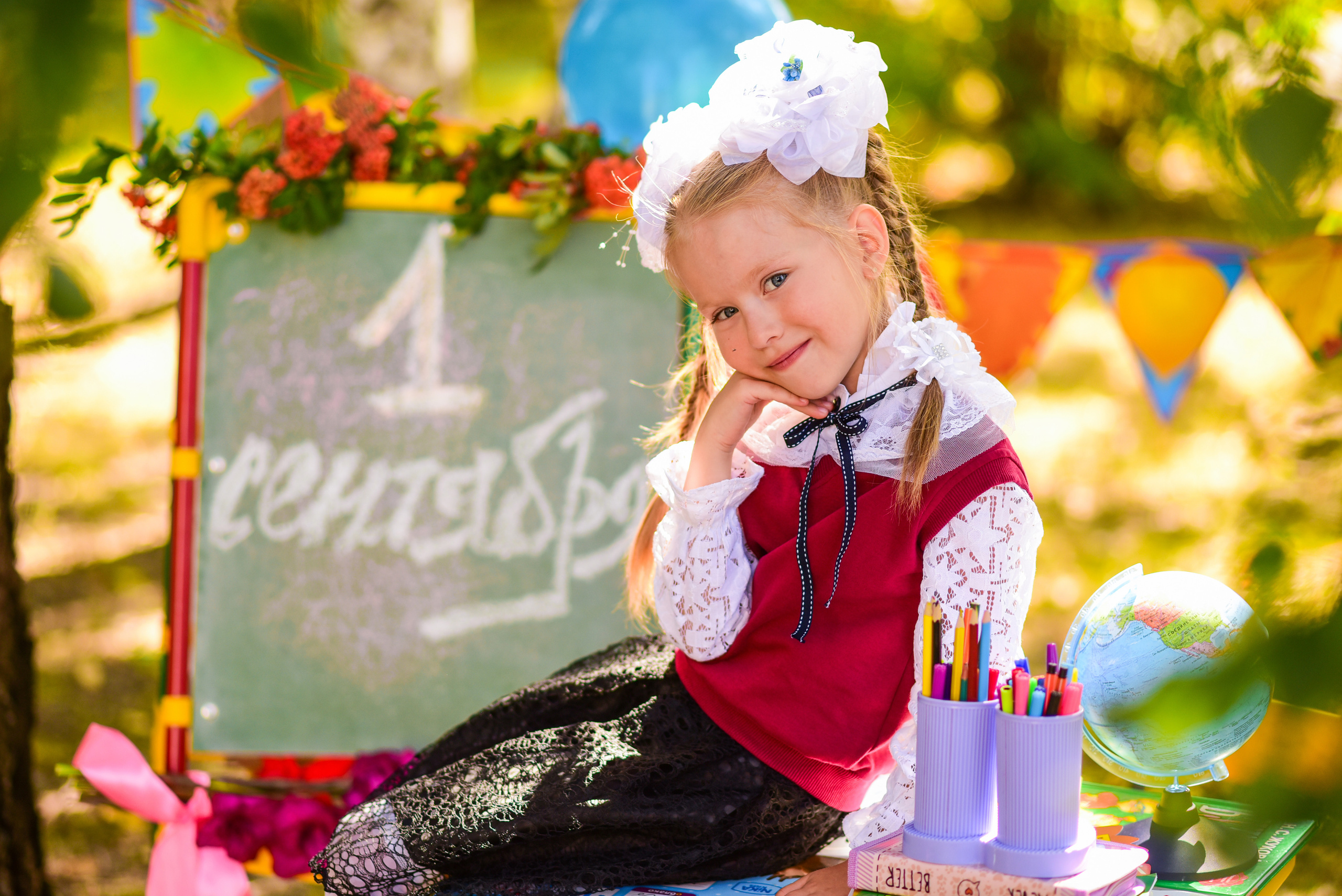 Фотопроект «Здравствуй, школа» для начальных классов. Семейный фотограф в Барнауле