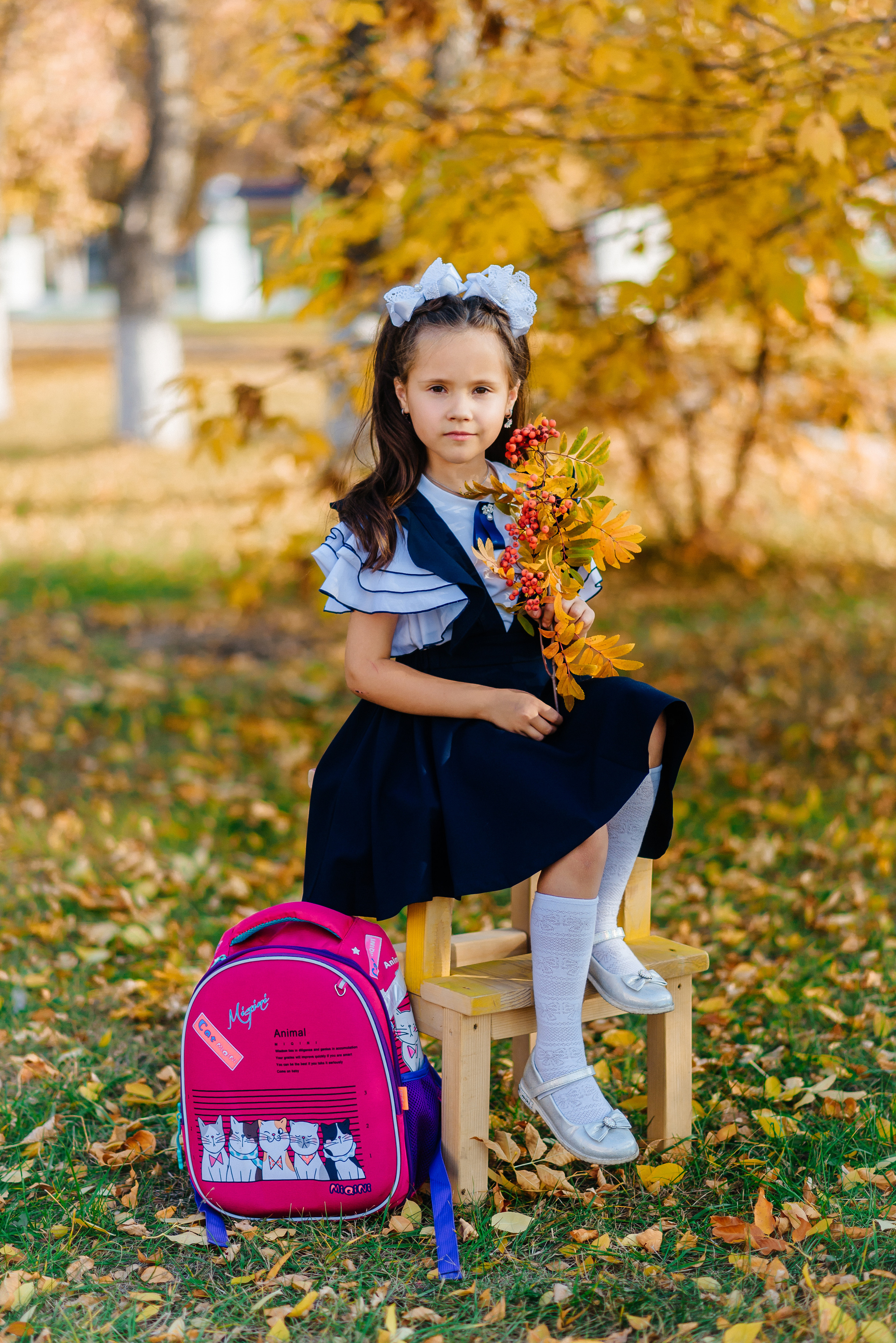 Фотопроект «Здравствуй, школа» для начальных классов. Семейный фотограф в Барнауле