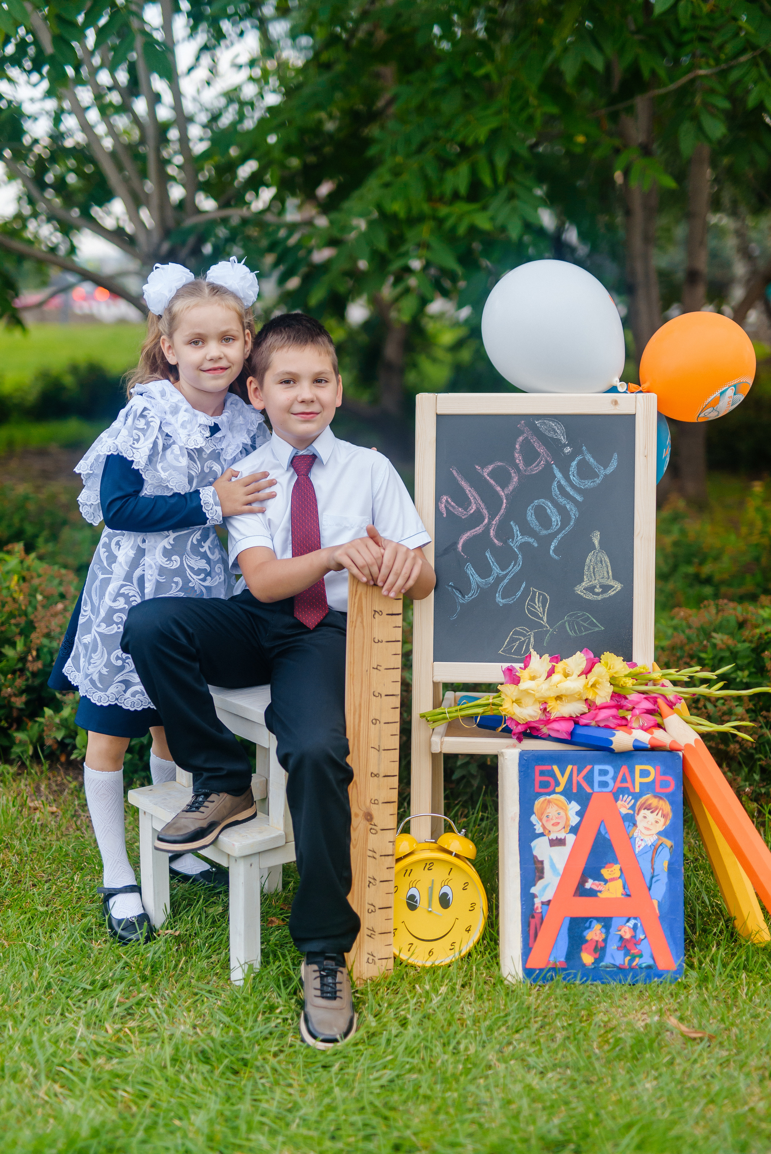 Фотопроект «Здравствуй, школа» для начальных классов. Семейный фотограф в Барнауле