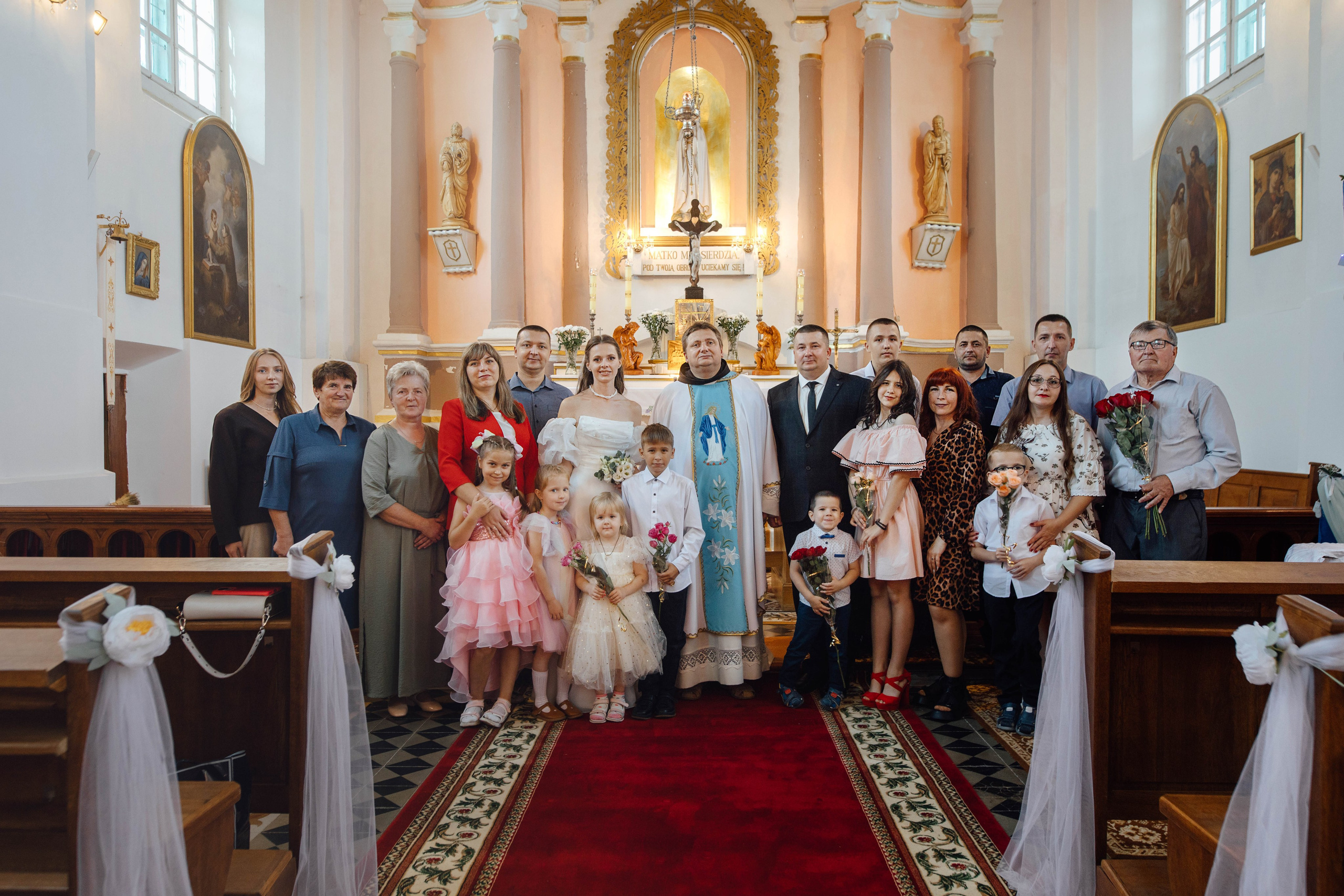 Венчание Анастасии и Сергея, костёл Непорочного зачатия