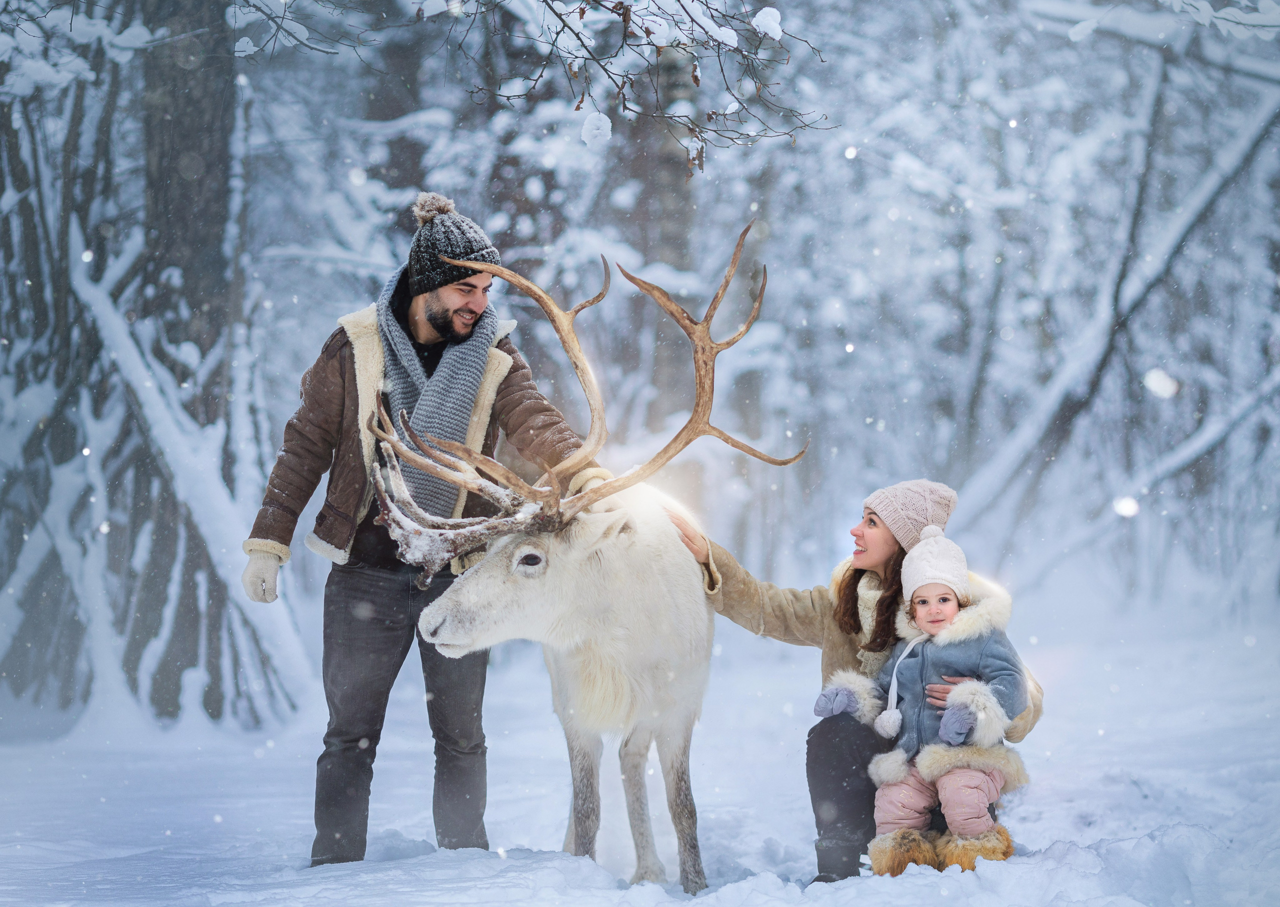 Фотосессия с оленями. Фотограф Лия Милк | Москва, Подмосковье