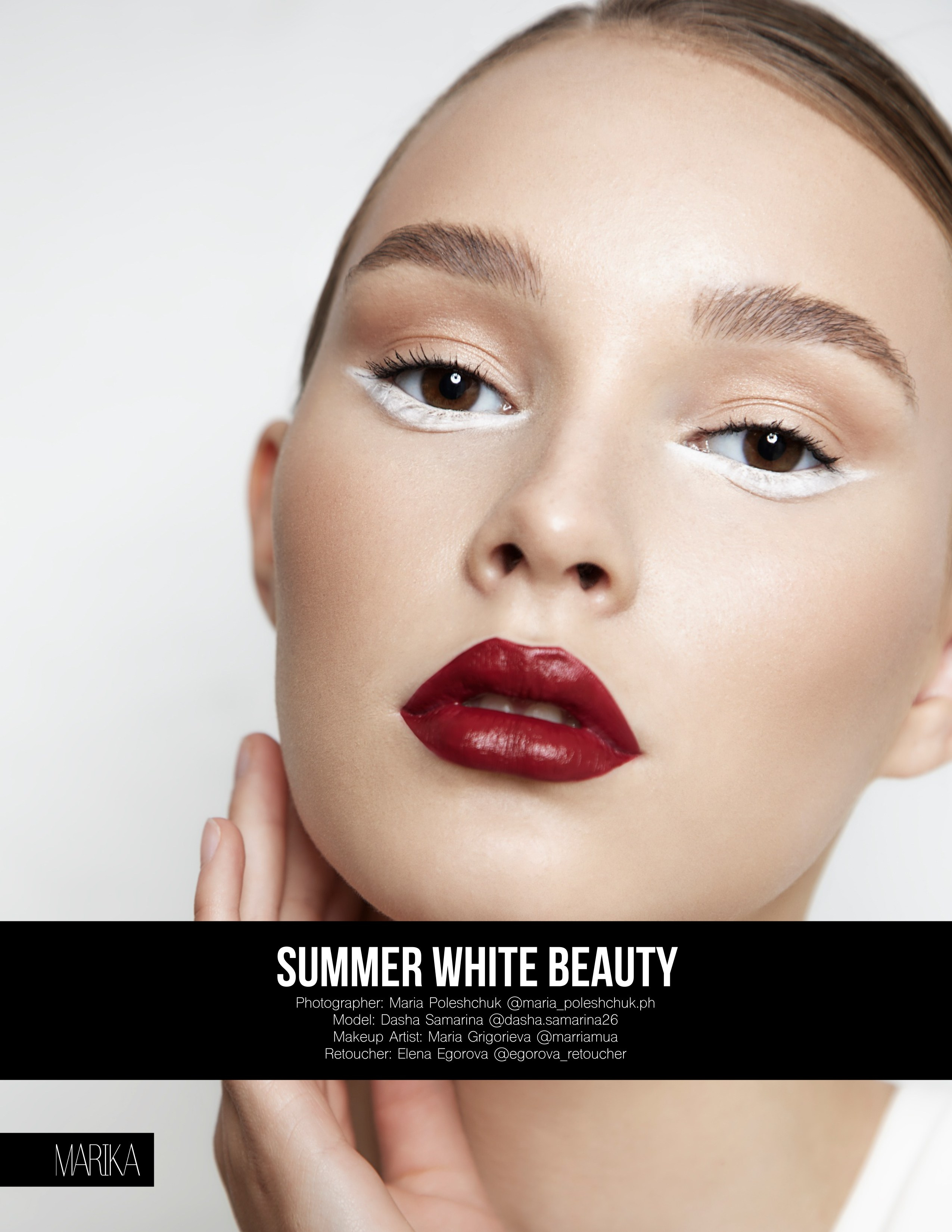 “Summer white beauty”, editorial for MARIKA Magazine. Maria Poleshchuk, commercial photographer in Sydney
