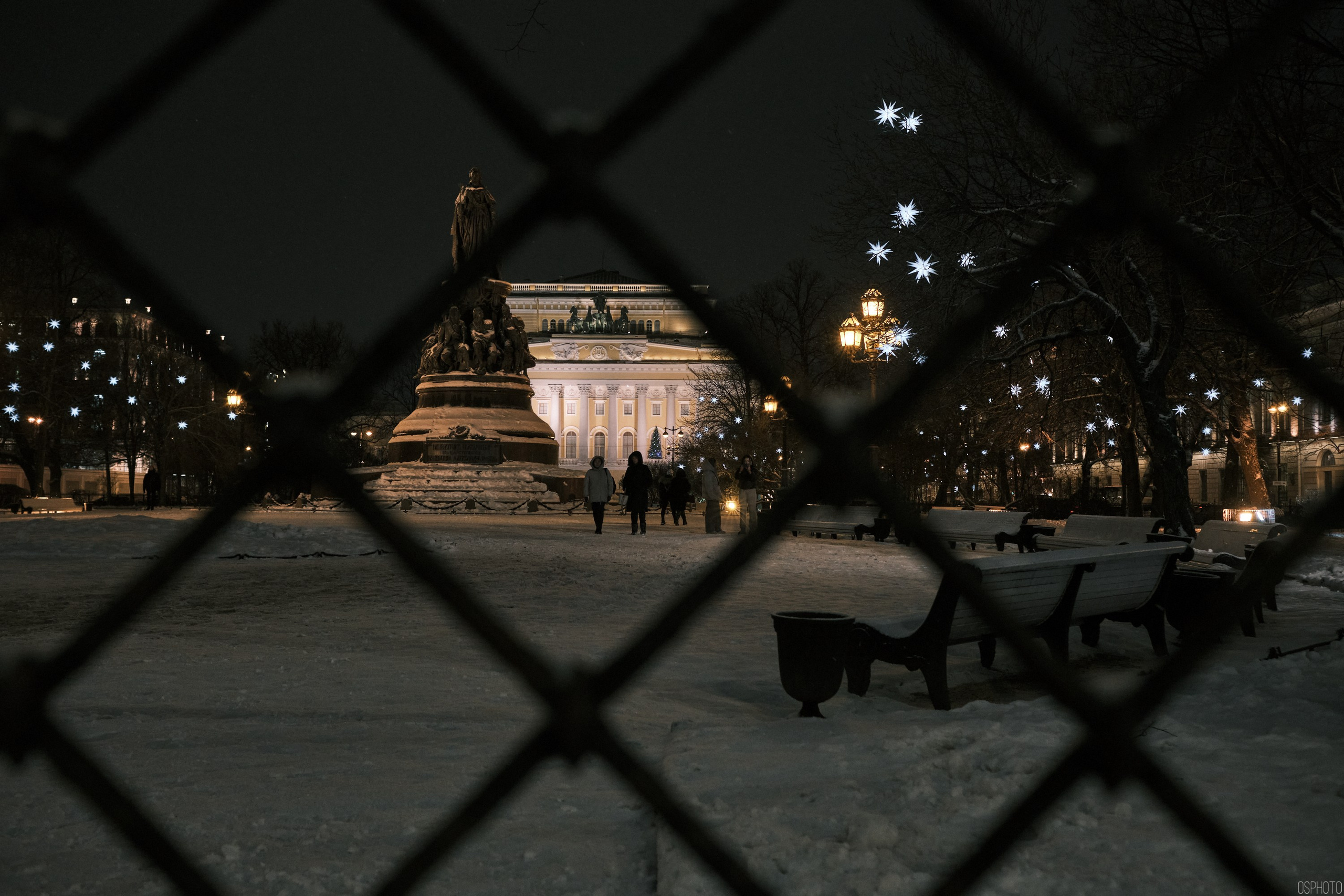 Снег и туман в Санкт-Петербурге. Фотографъ Сергѣевъ. Поймать мгновеніе