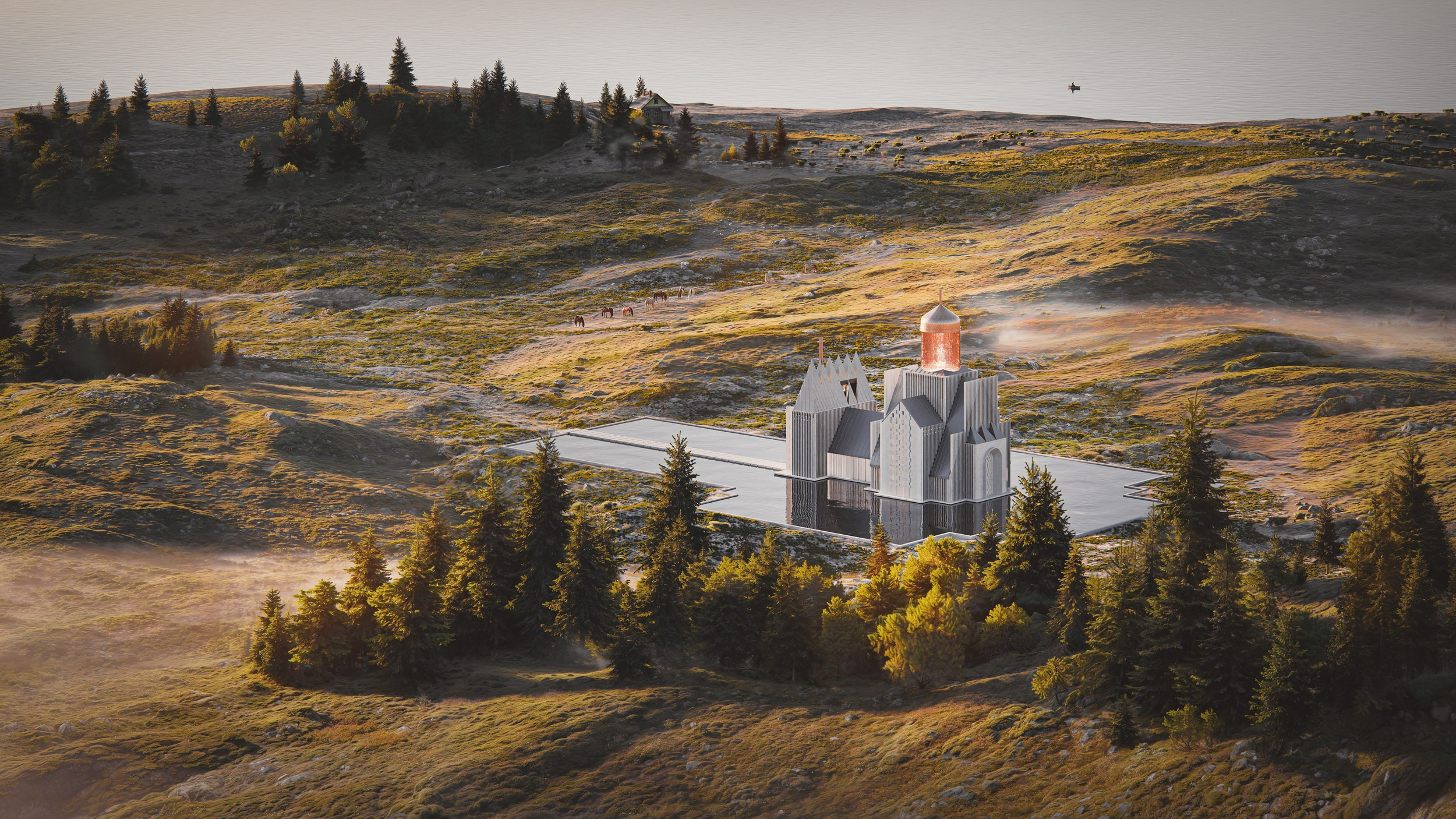 Проект храма «Свет Сквозь Века». Paintings by the artist Sergey Ratchin