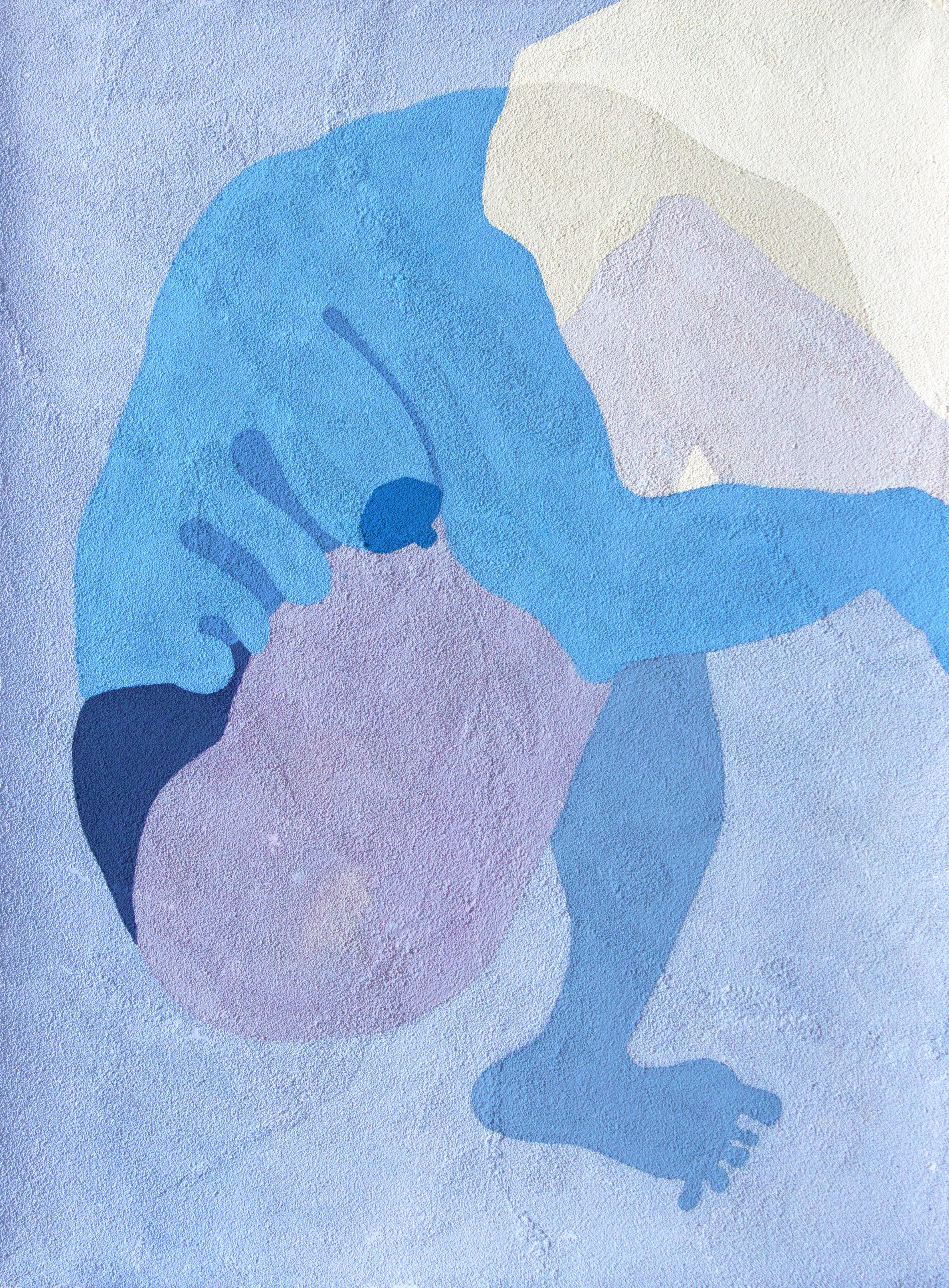 ЧЕТВЕРТАЯ 1 бумага, манка, гуашь, колеровочная паста 60х80 см 2019 г 25.000 р