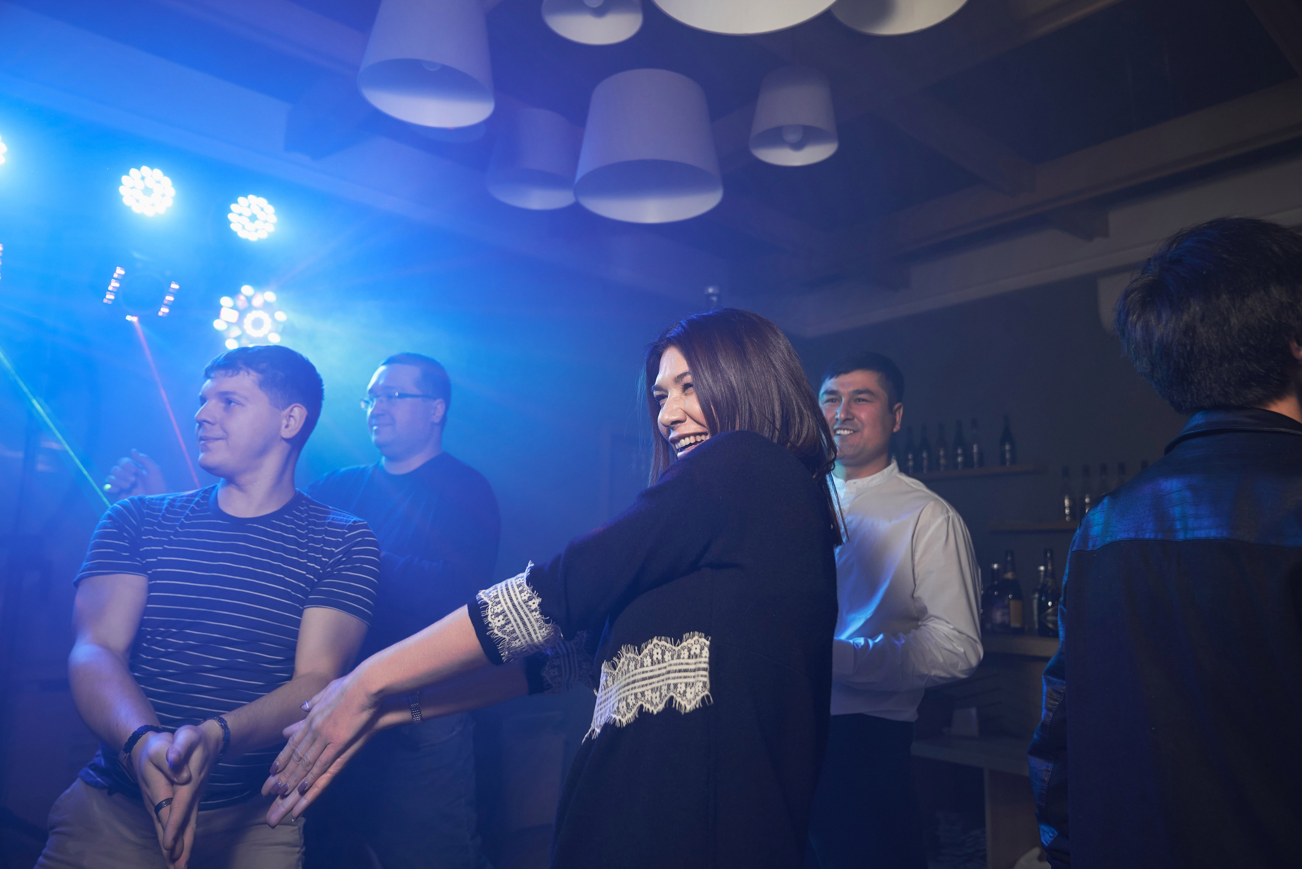 дискотека во время новогоднего корпоратива ДПС