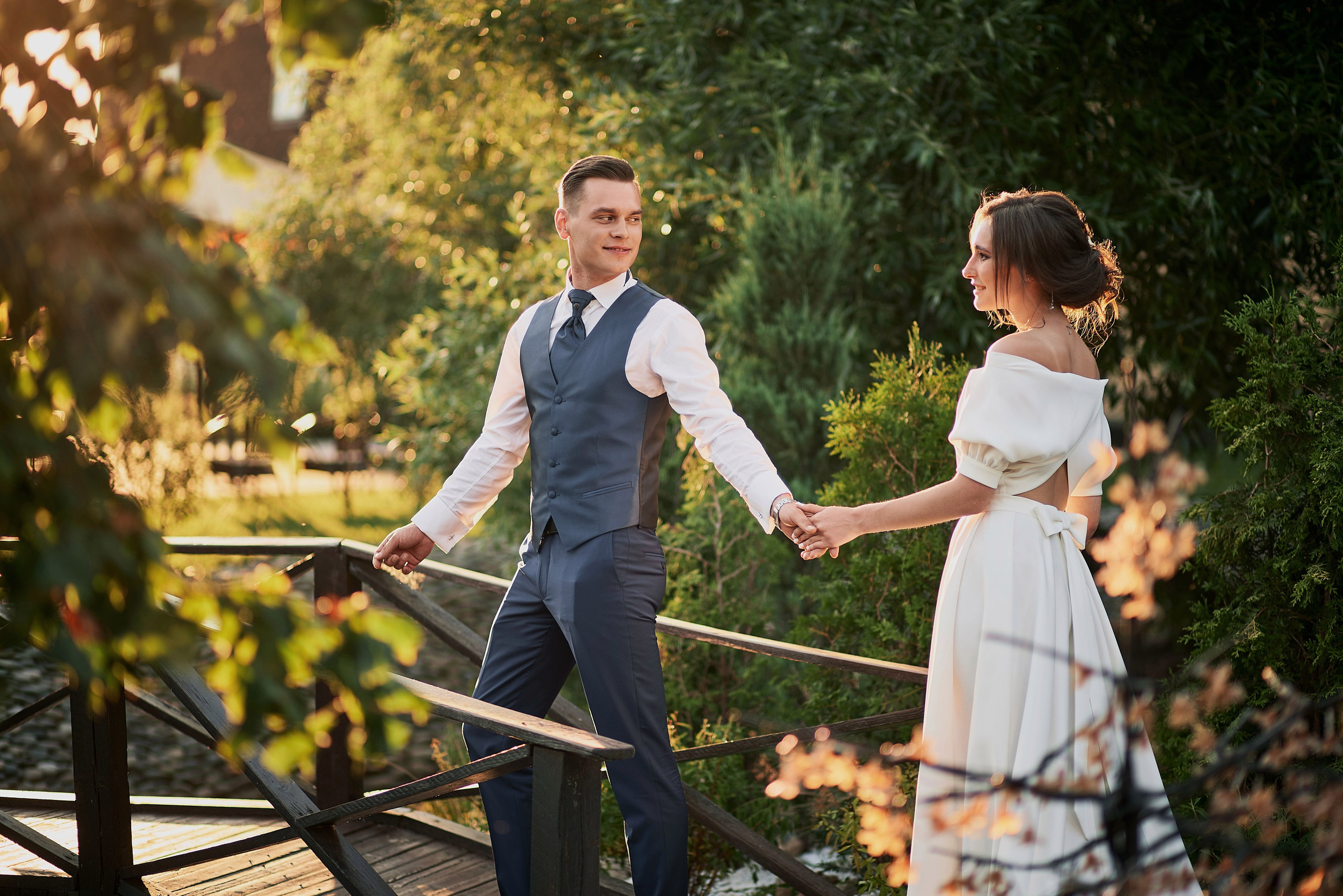 Свадебная Фотосессия Ирины и Сергея в загородном клюбе Лачи