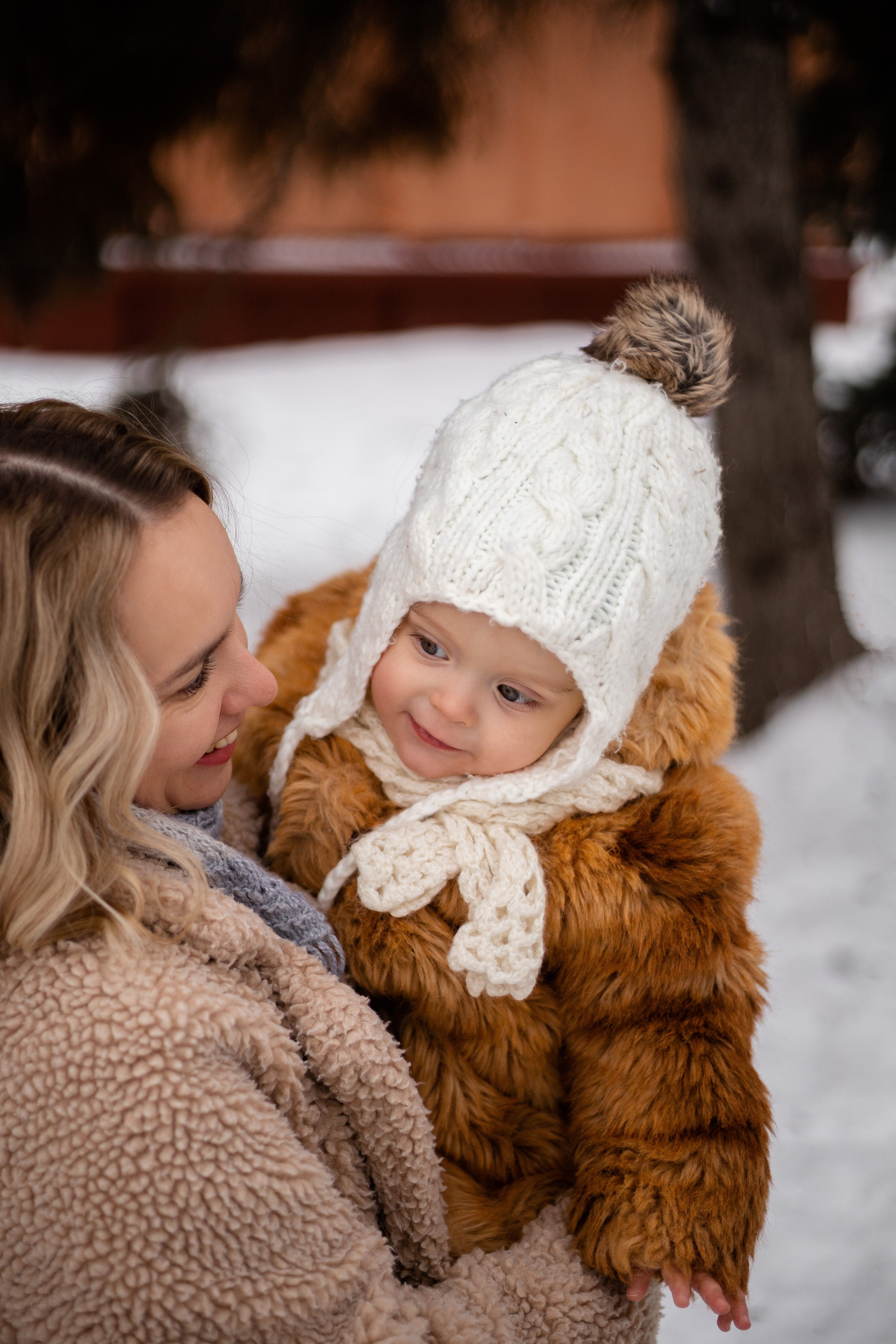 Зима. Мама и малыш. Семейный фотограф в Саратове Элоиза Ляпина