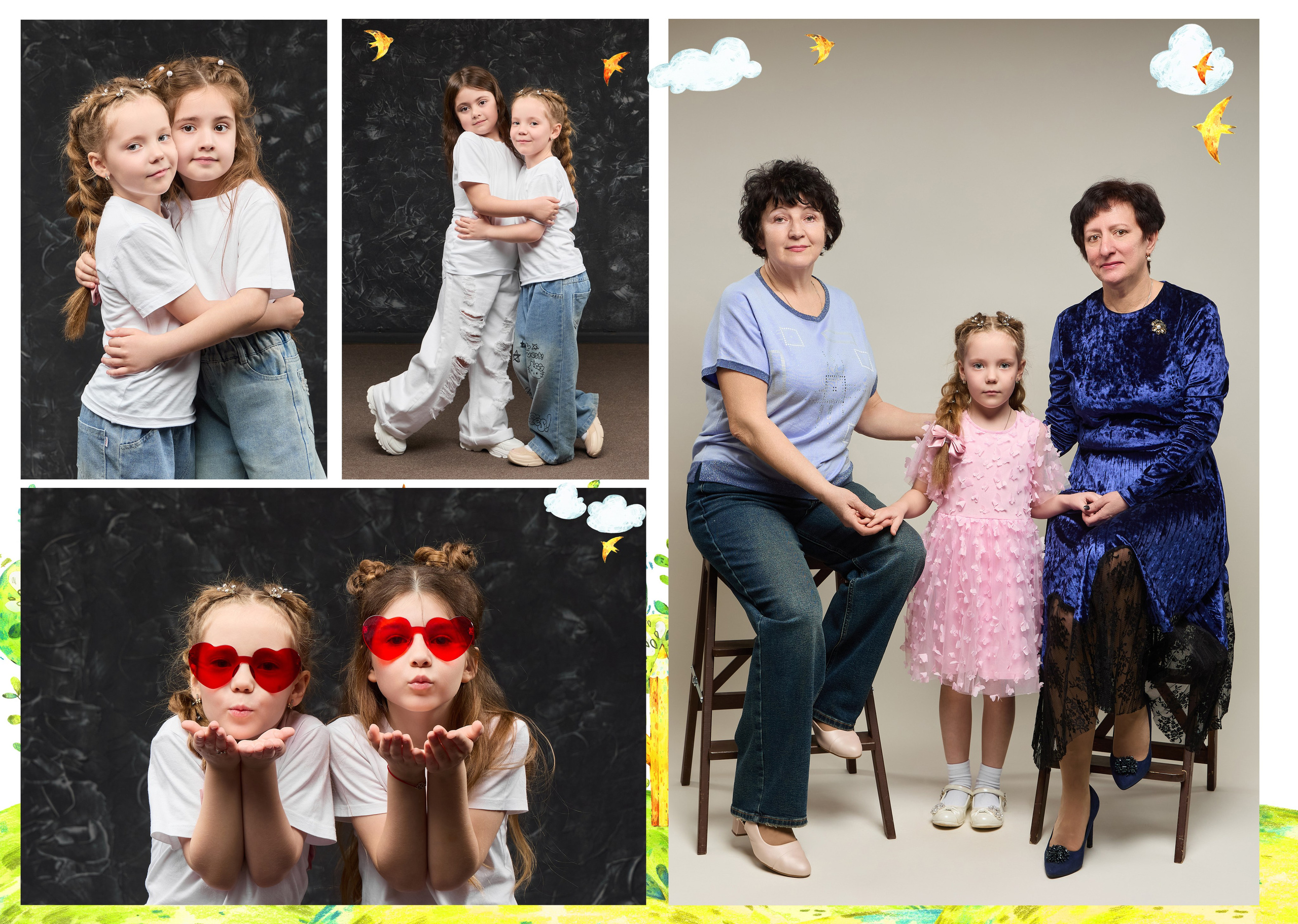 Стандартный альбом для детского садика — «Зайчики» студия. Школьный фотограф, выпускные альбомы