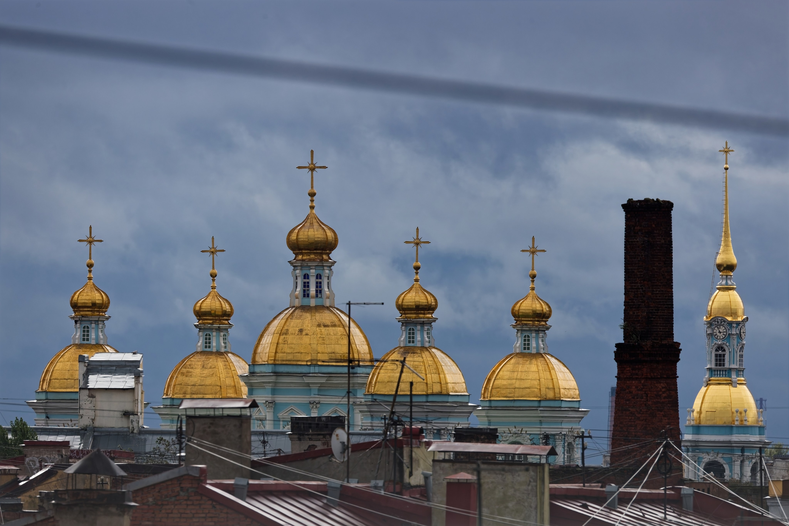 Вид на Никольский морской со смотровой площадки Бертгольд центра Санкт-Петербург