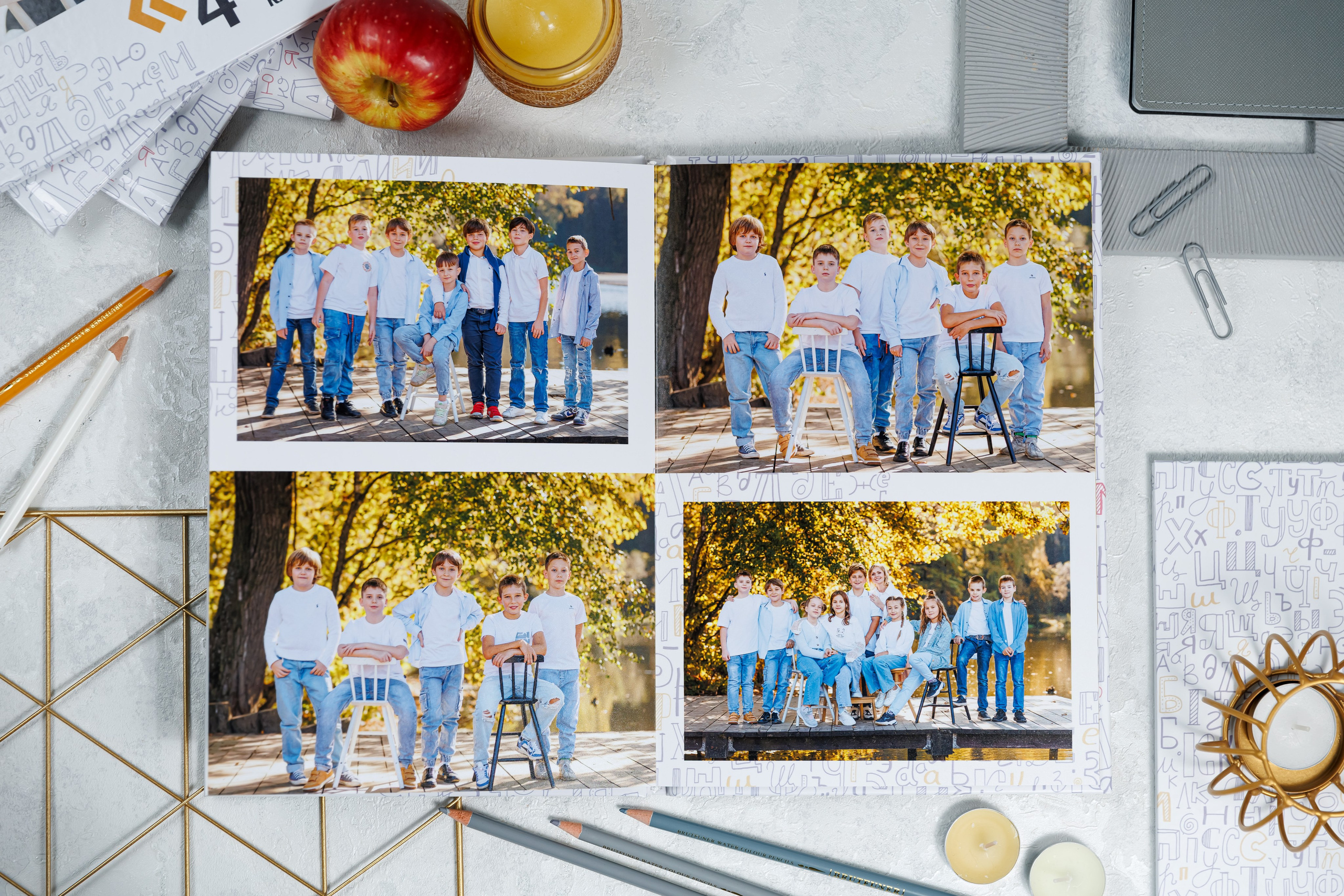 Выпускные альбомы 4 класс. Семейный и детский фотограф Комина Елена, Власиха, Одинцово