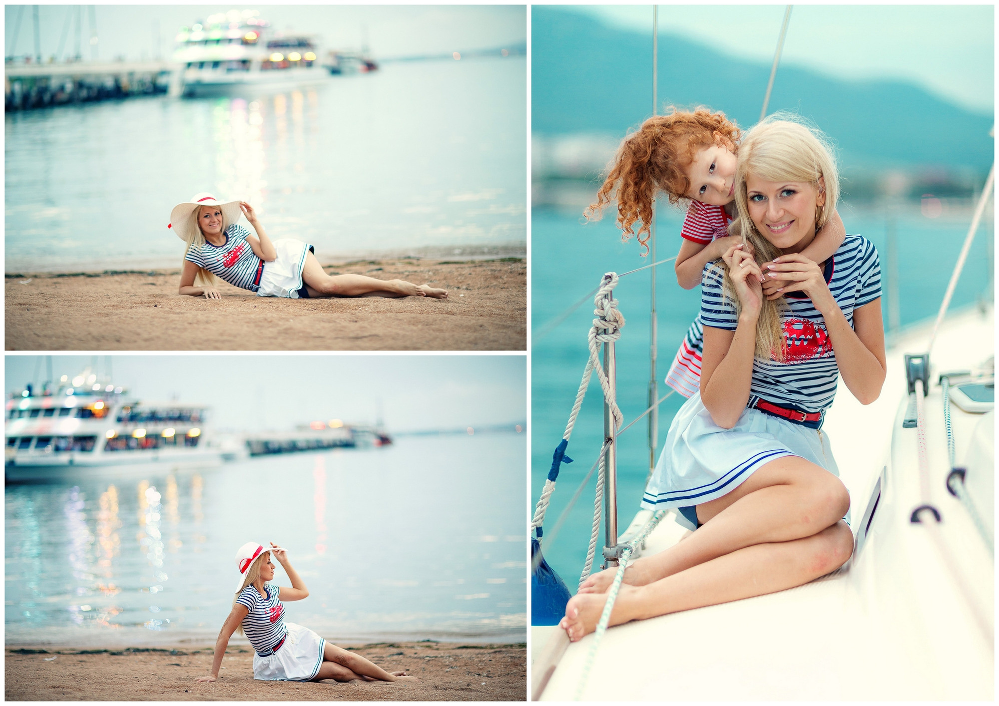 Семейная фотосессия на море