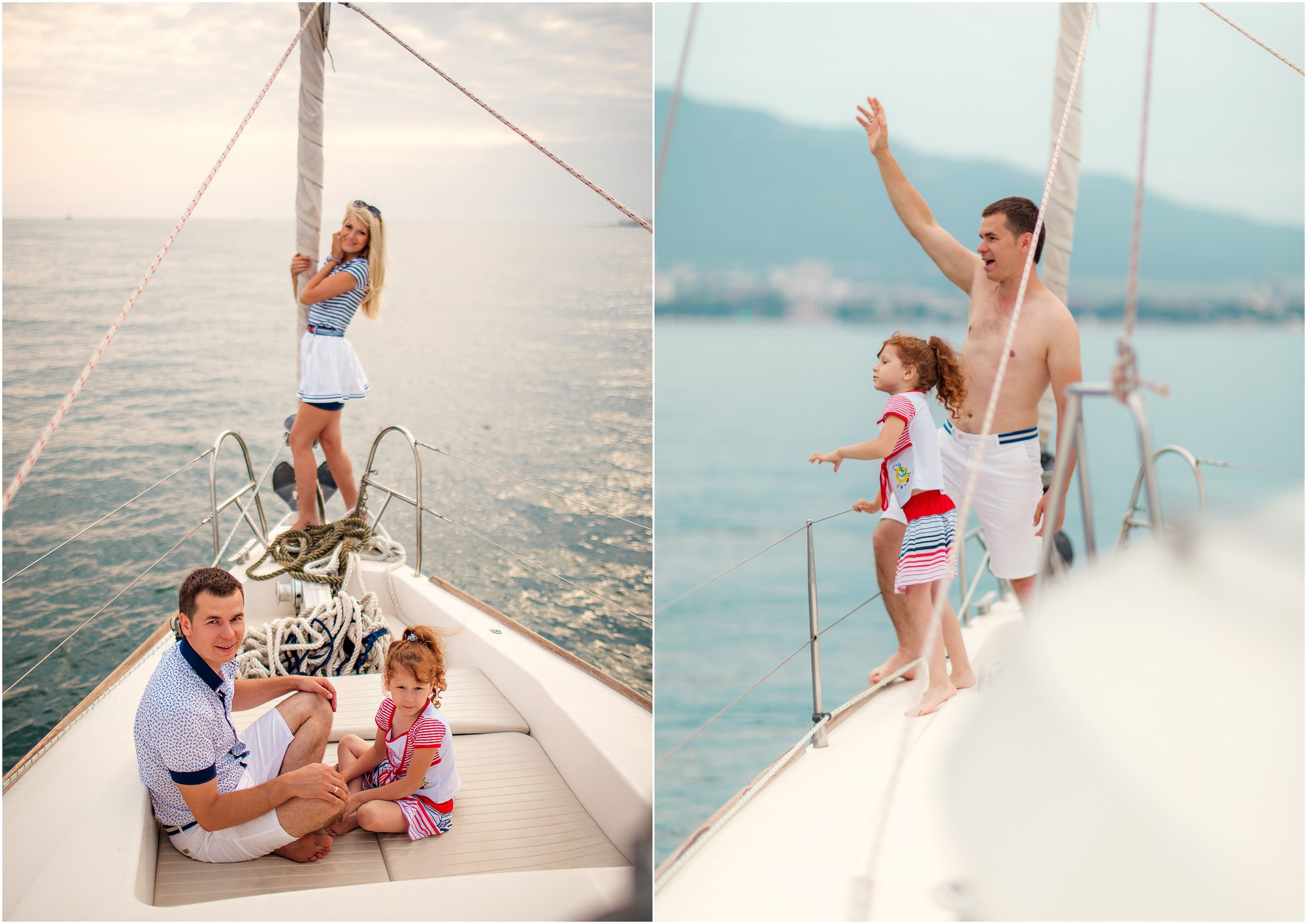 Семейная фотосессия на море