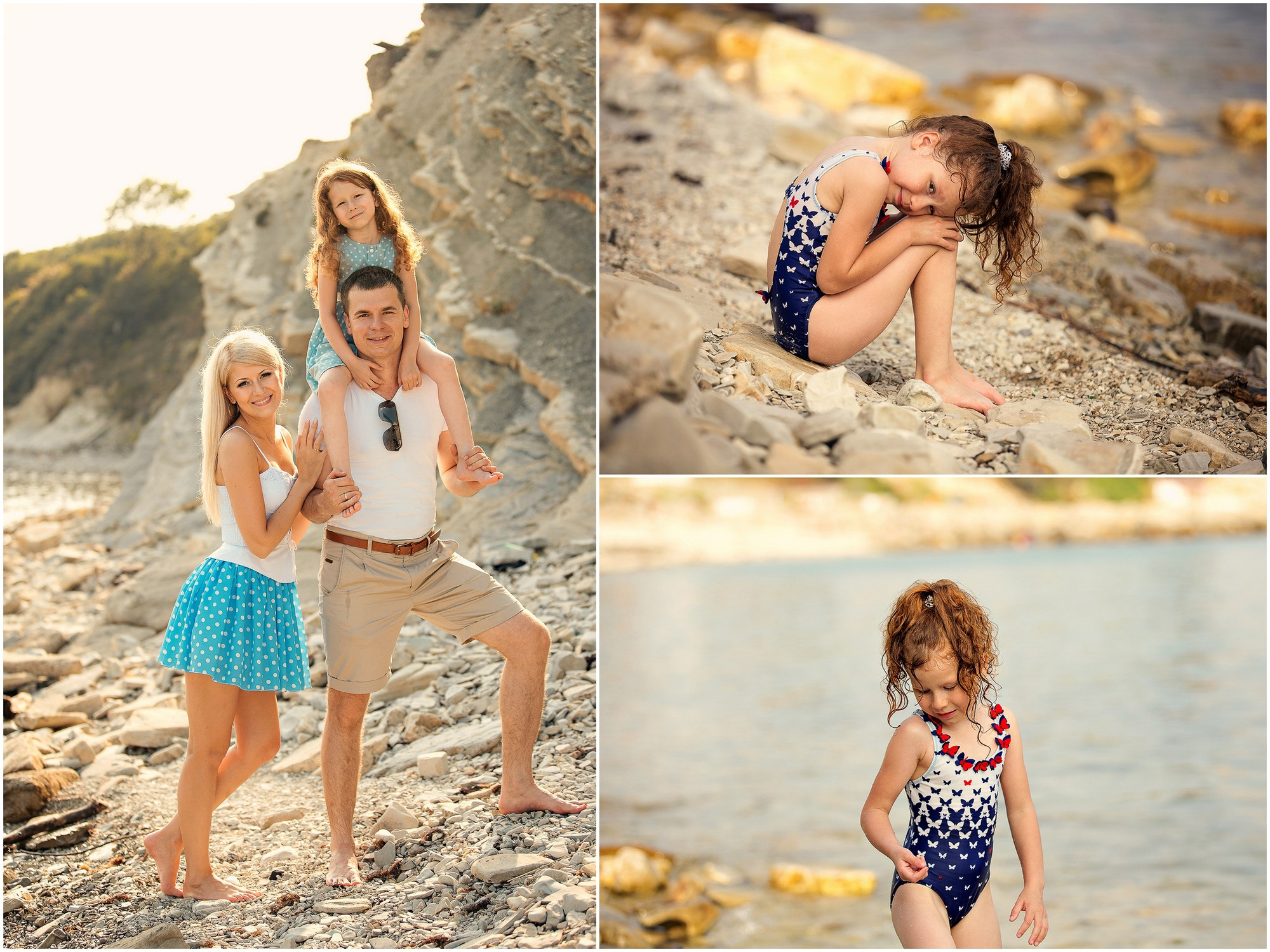 Семейная фотосессия на море