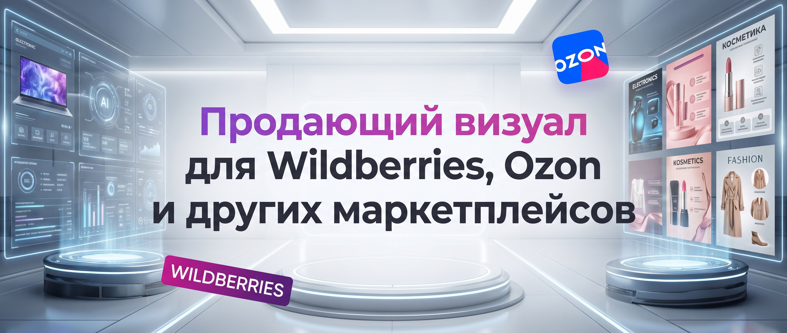 Карточки для Wildberries, Ozon и других маркетплейсов