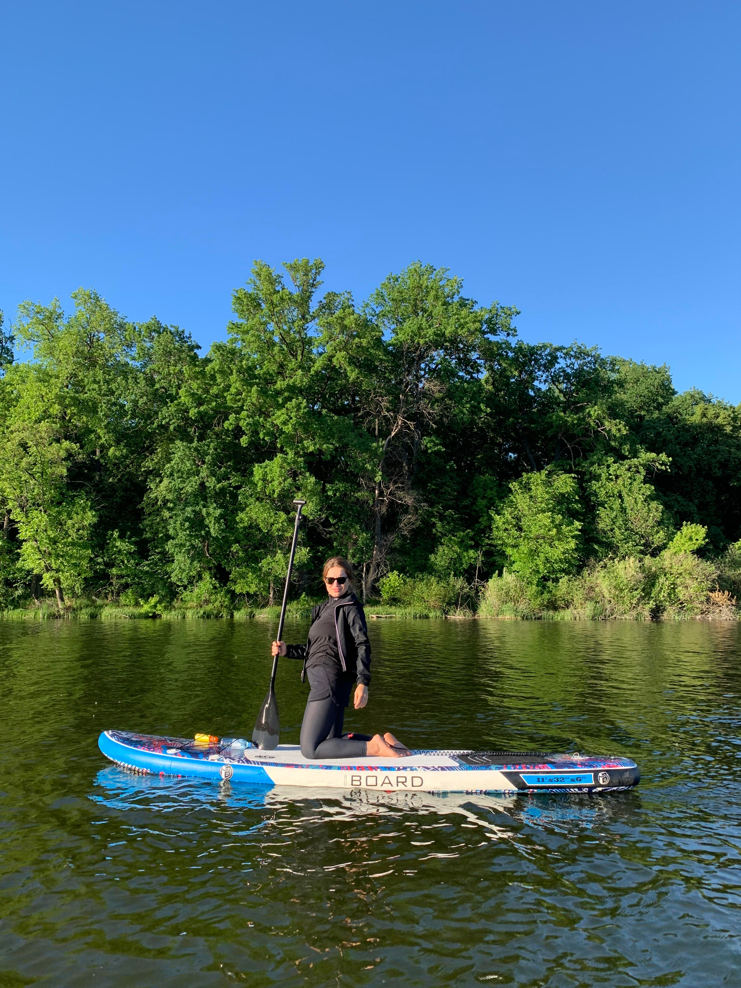 Прогулка на сапбордах в Уфе по Ольховому озеру