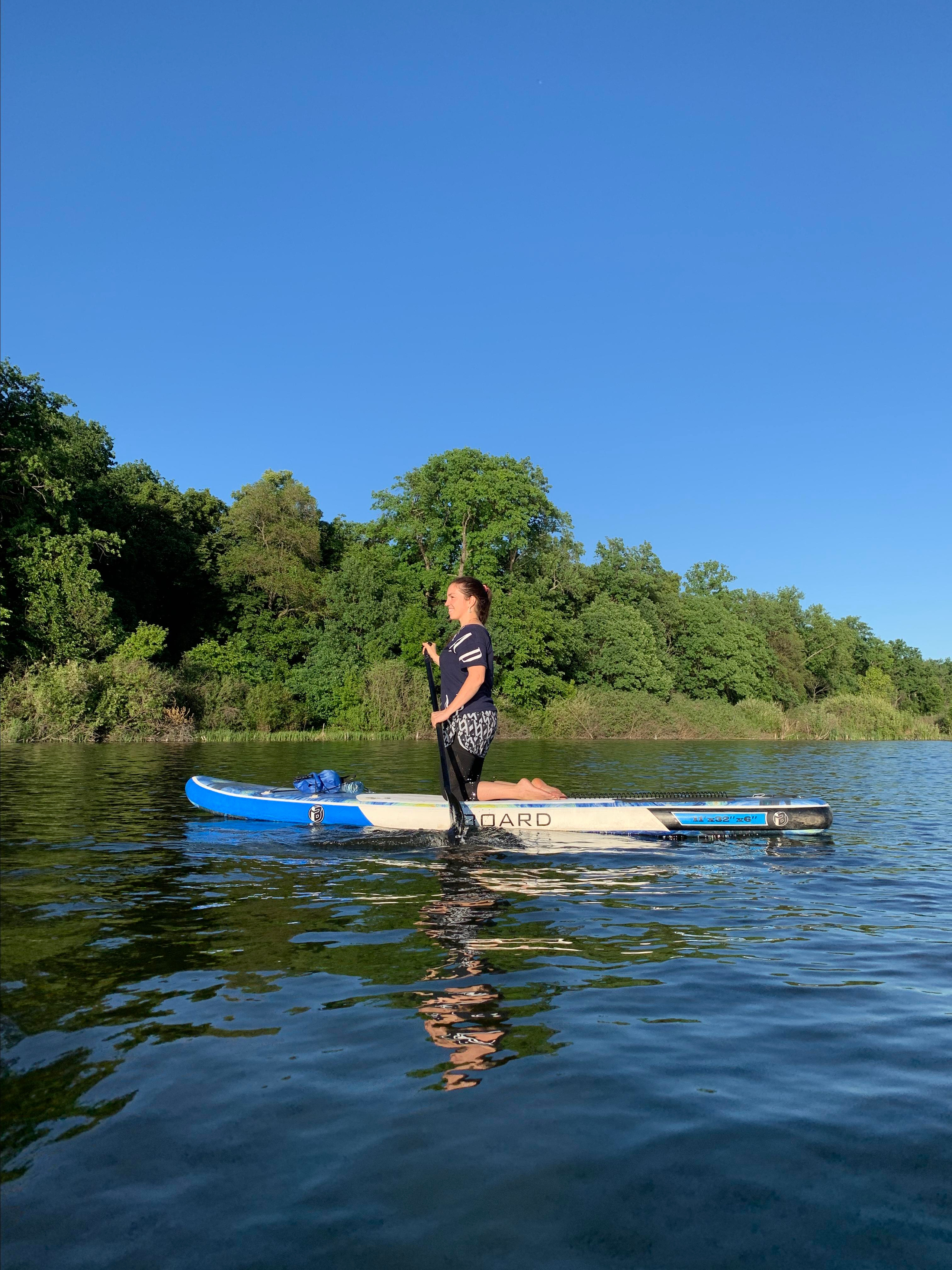 Прогулка на сапбордах в Уфе по Ольховому озеру