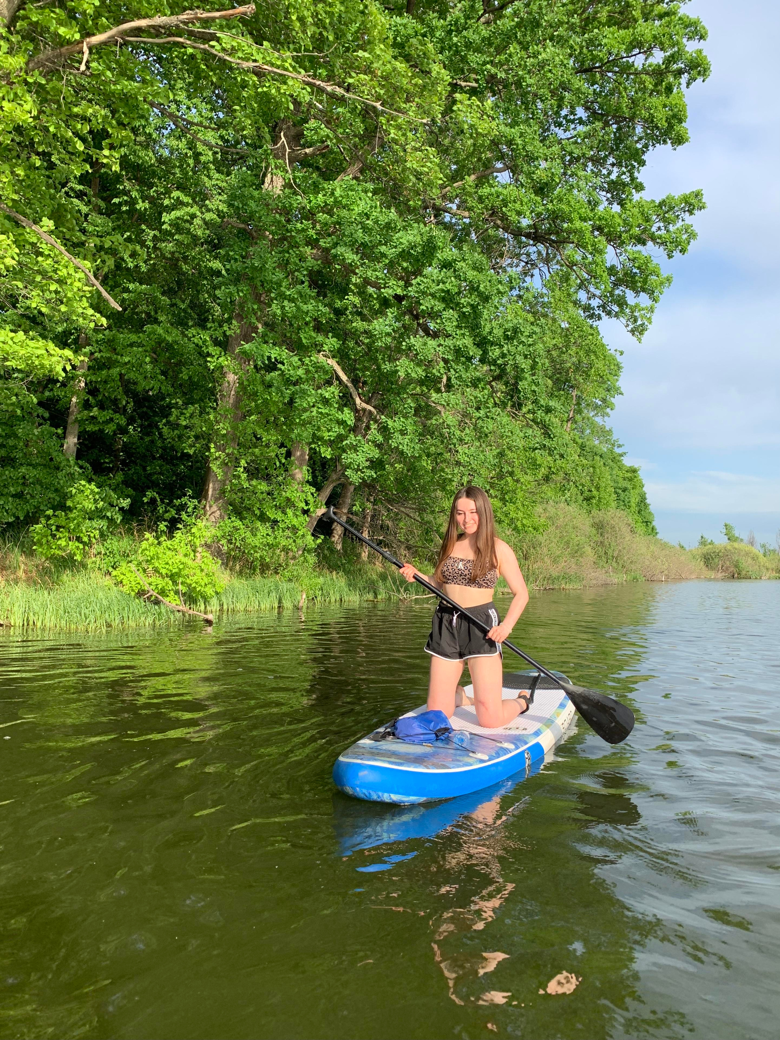 Прогулка на сапбордах в Уфе по Ольховому озеру