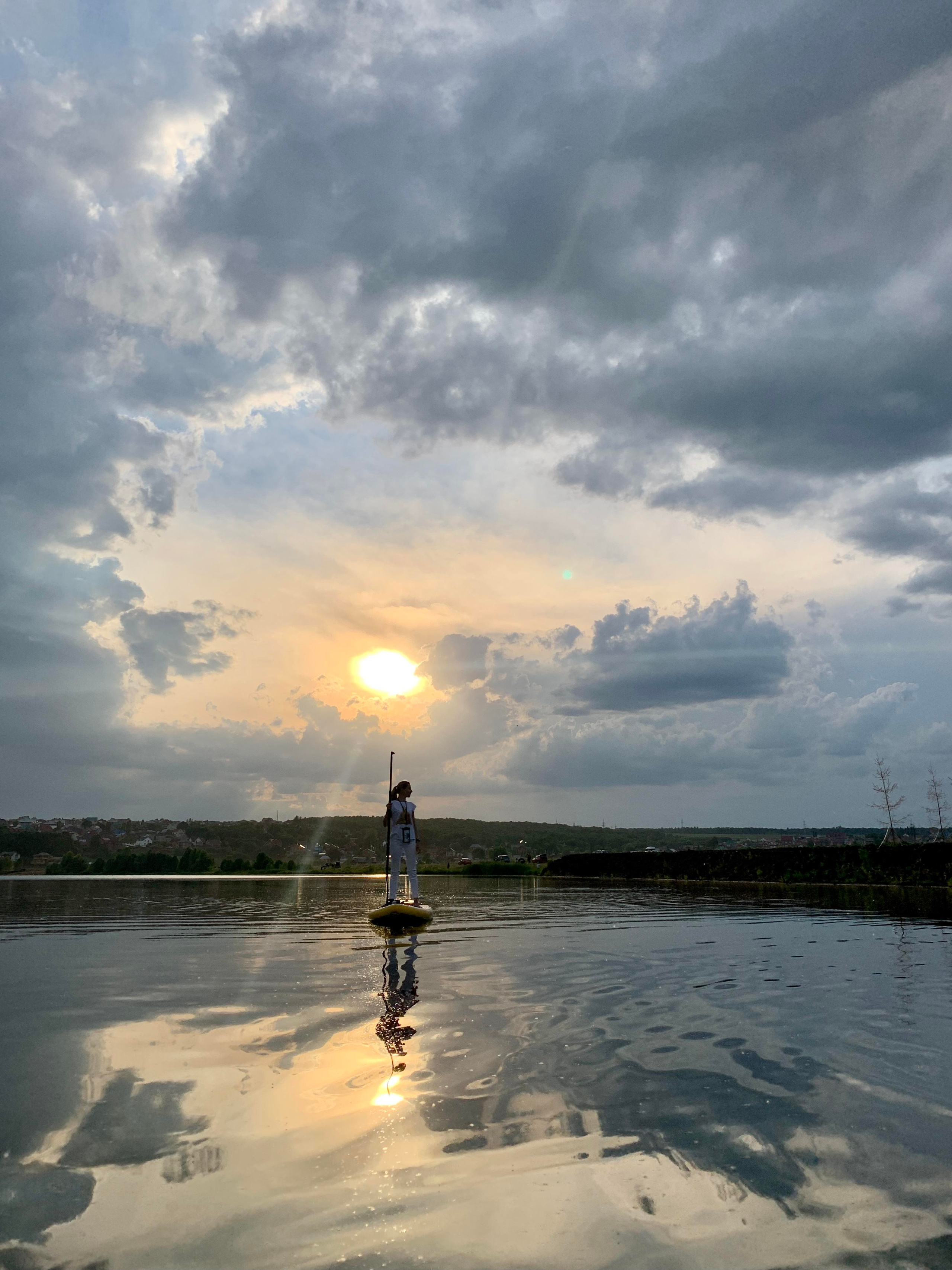 Прогулка на сапбордах в Уфе по Ольховому озеру