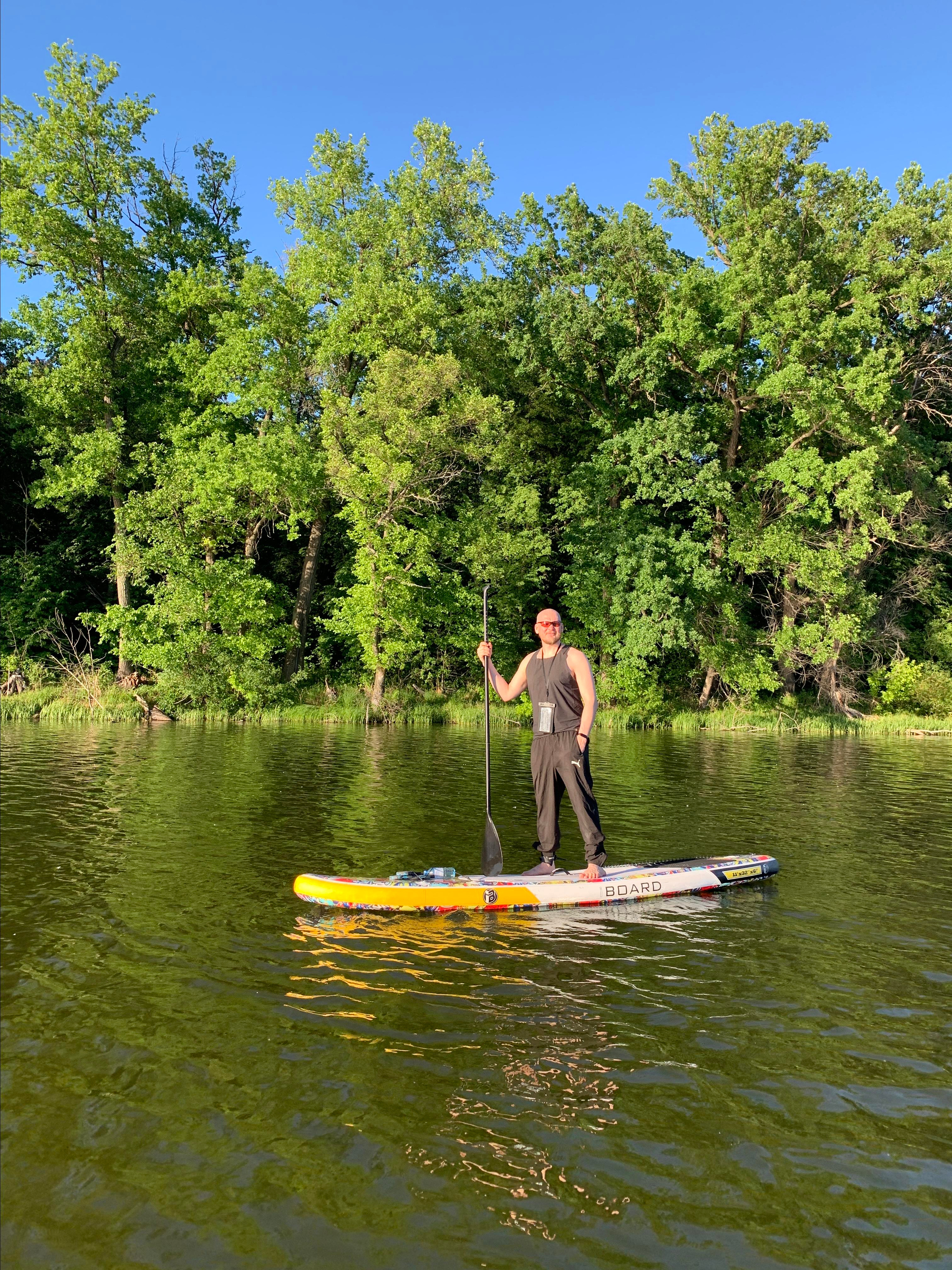 Прогулка на сапбордах в Уфе по Ольховому озеру