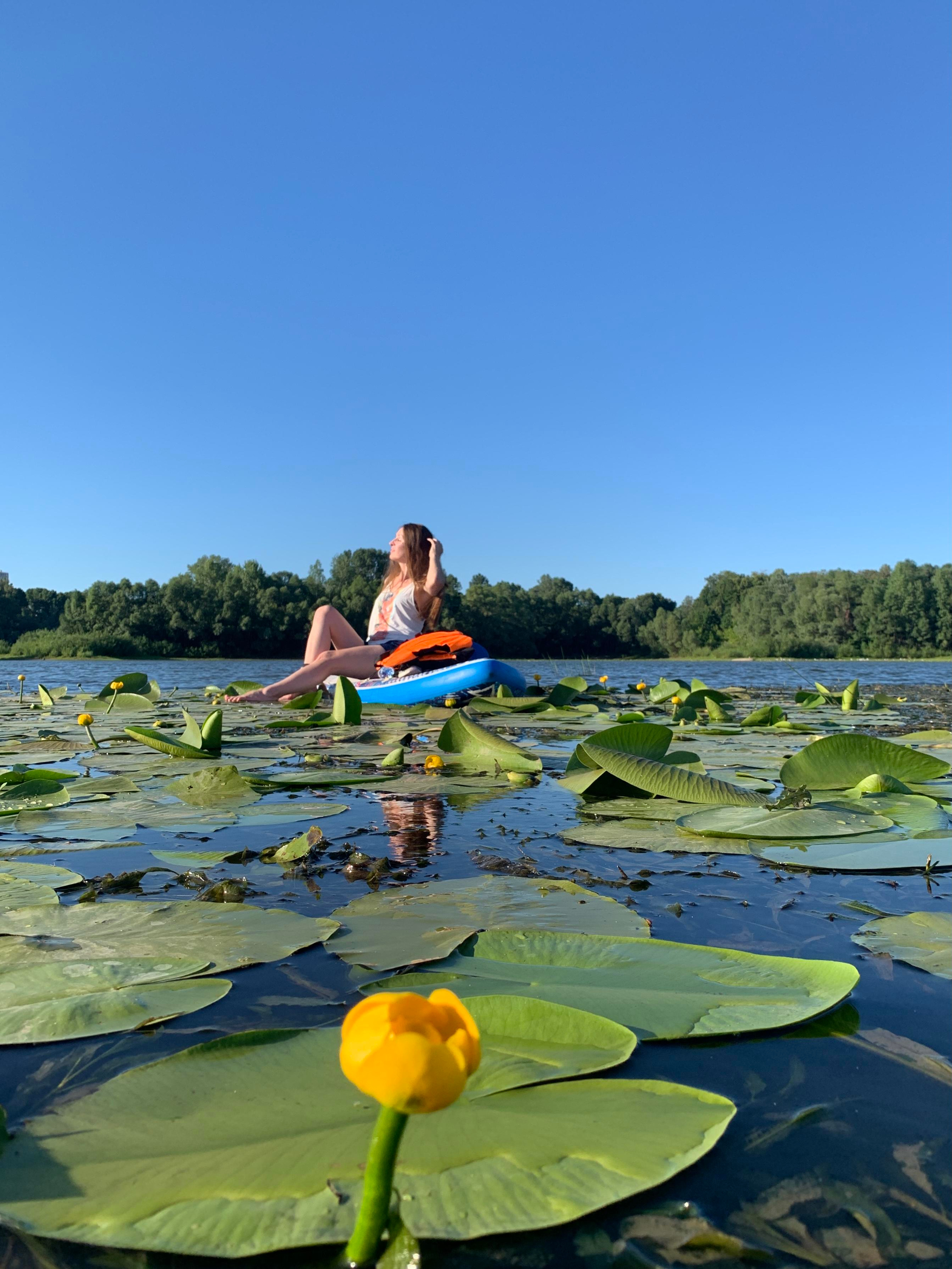 Прогулка на сапбордах в Уфе в Сипайловских карьерах