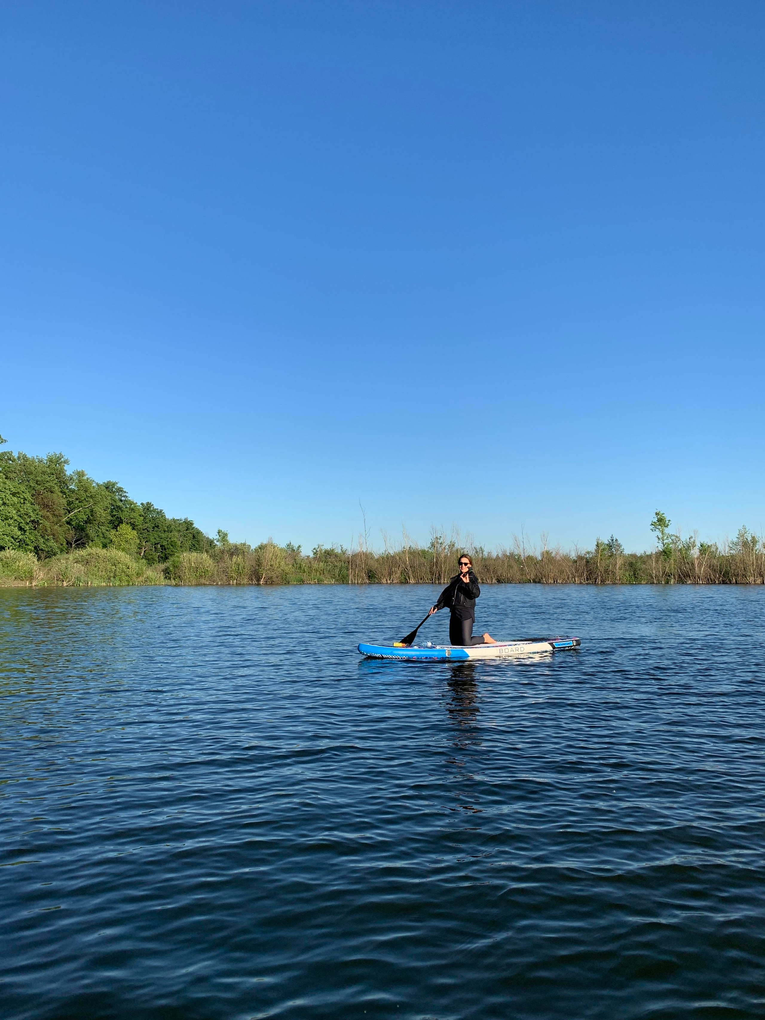 Прогулка на сапбордах в Уфе по Ольховому озеру