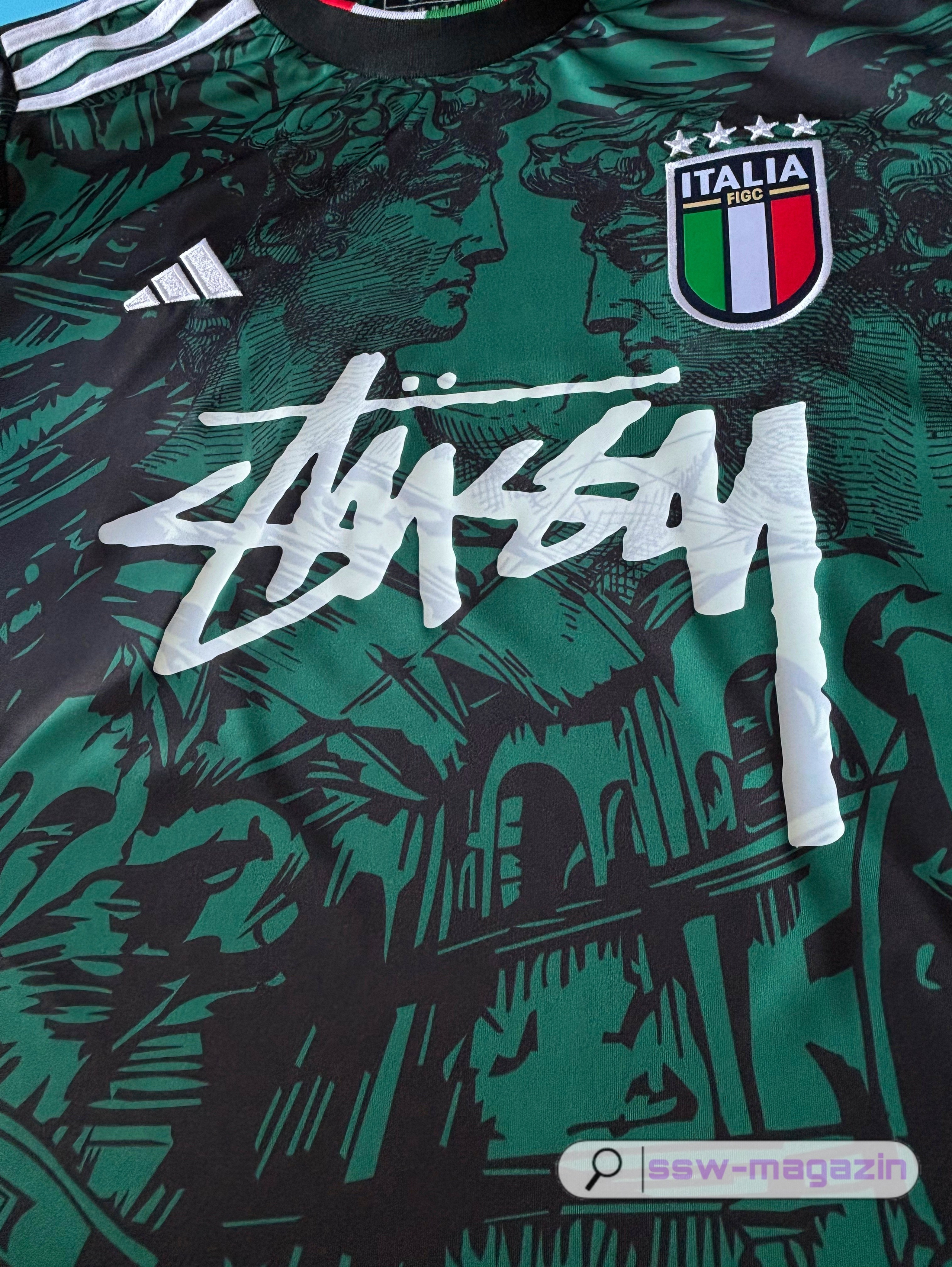 Футболка сборной Италии Stussy 2024-2025 купить. Футбольный магазин — ssw_magazin