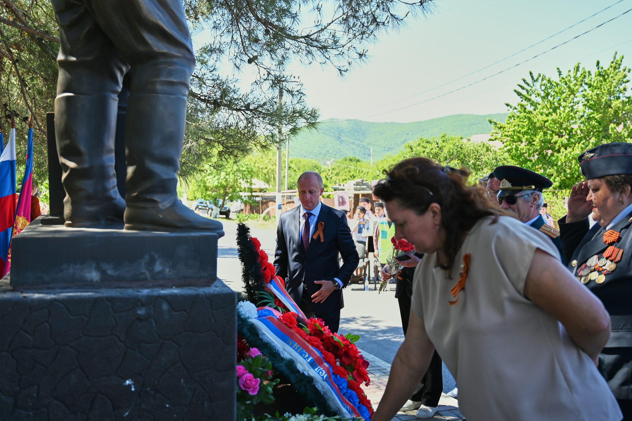Митинг в с. Виноградное. Жизнь курорта Кабардинка в фотографиях