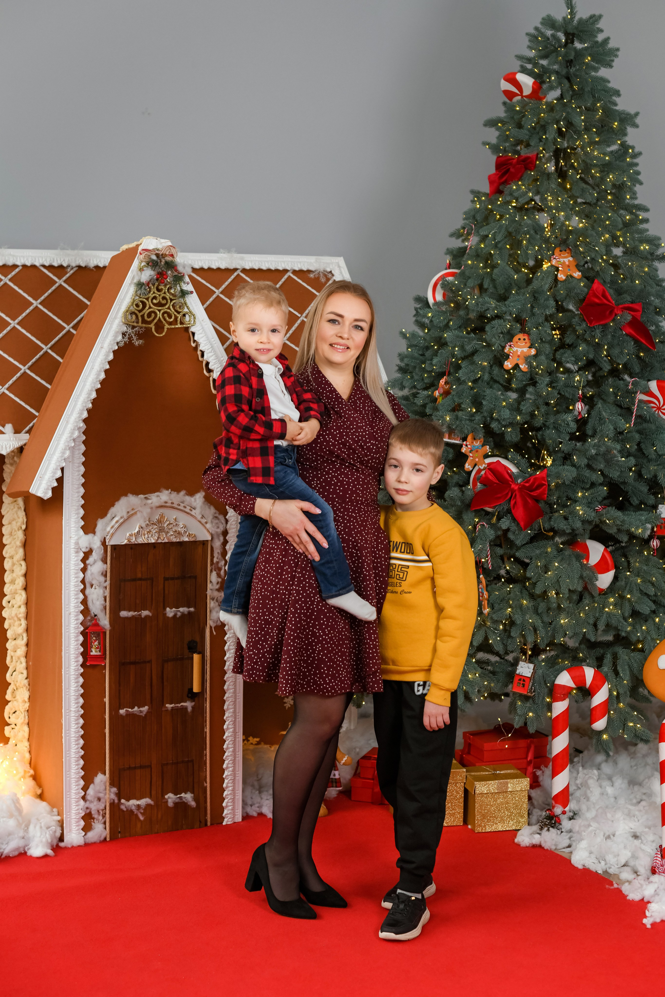 Новогодняя семейная фотосессия! Галина с Максимом и Матвеем!. Детский фотограф в Донецке Марина Пилипенко