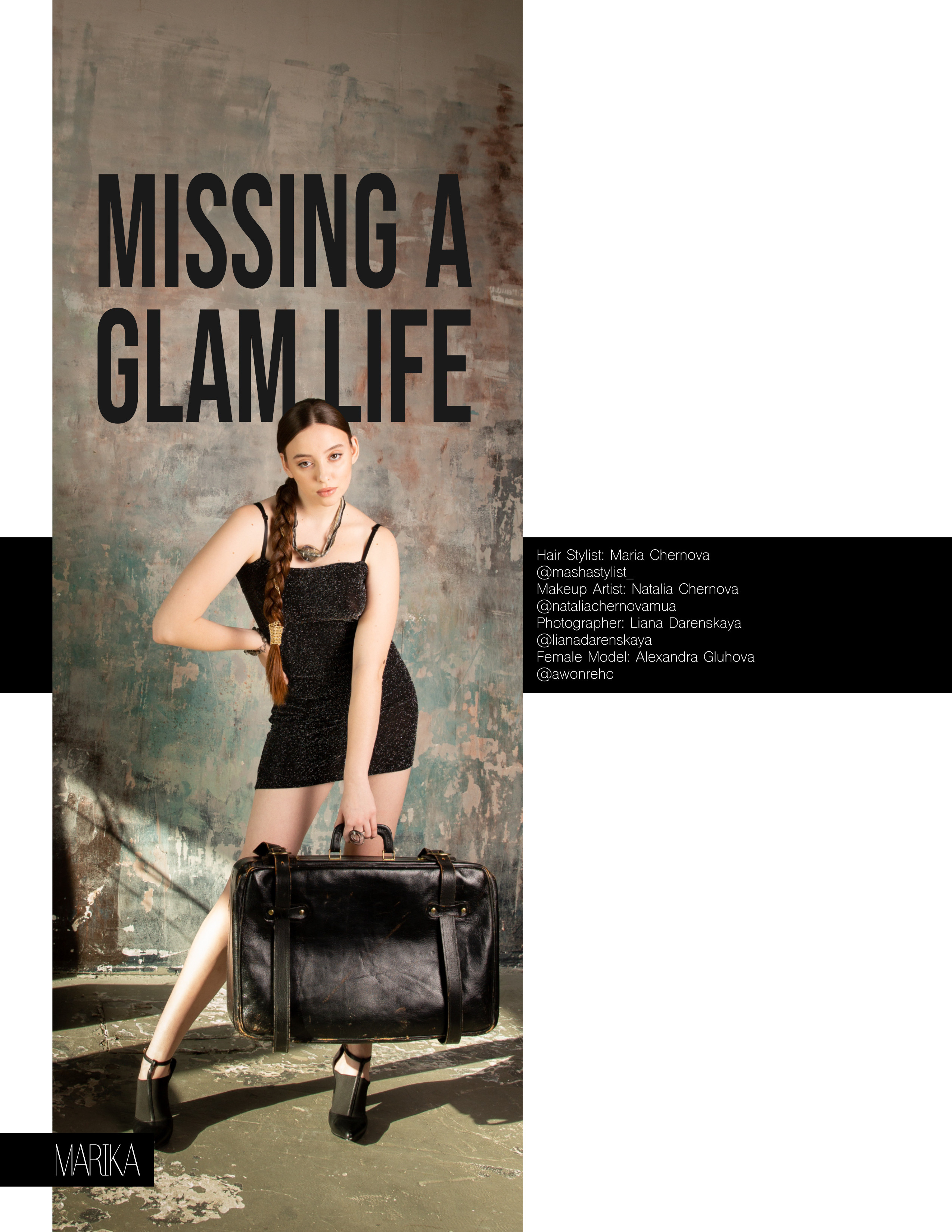 Marika Magazine. Missing a glam life. Визуальный художник Лиана Даренская, Москва