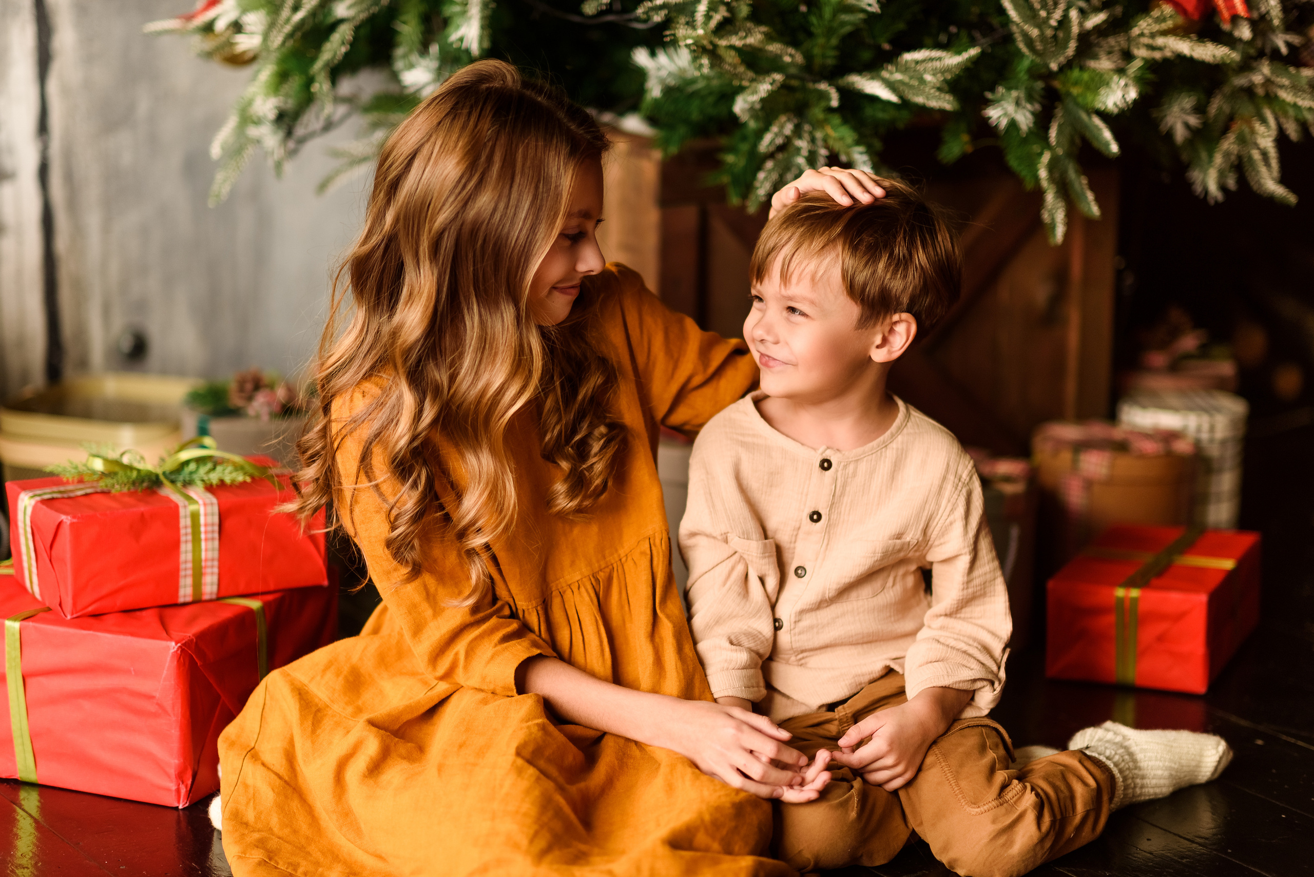 Новогодняя фотосессия Камиллы и Ярослава. Свадебный и семейный фотограф в Санкт-Петербурге Олеся Еремеева