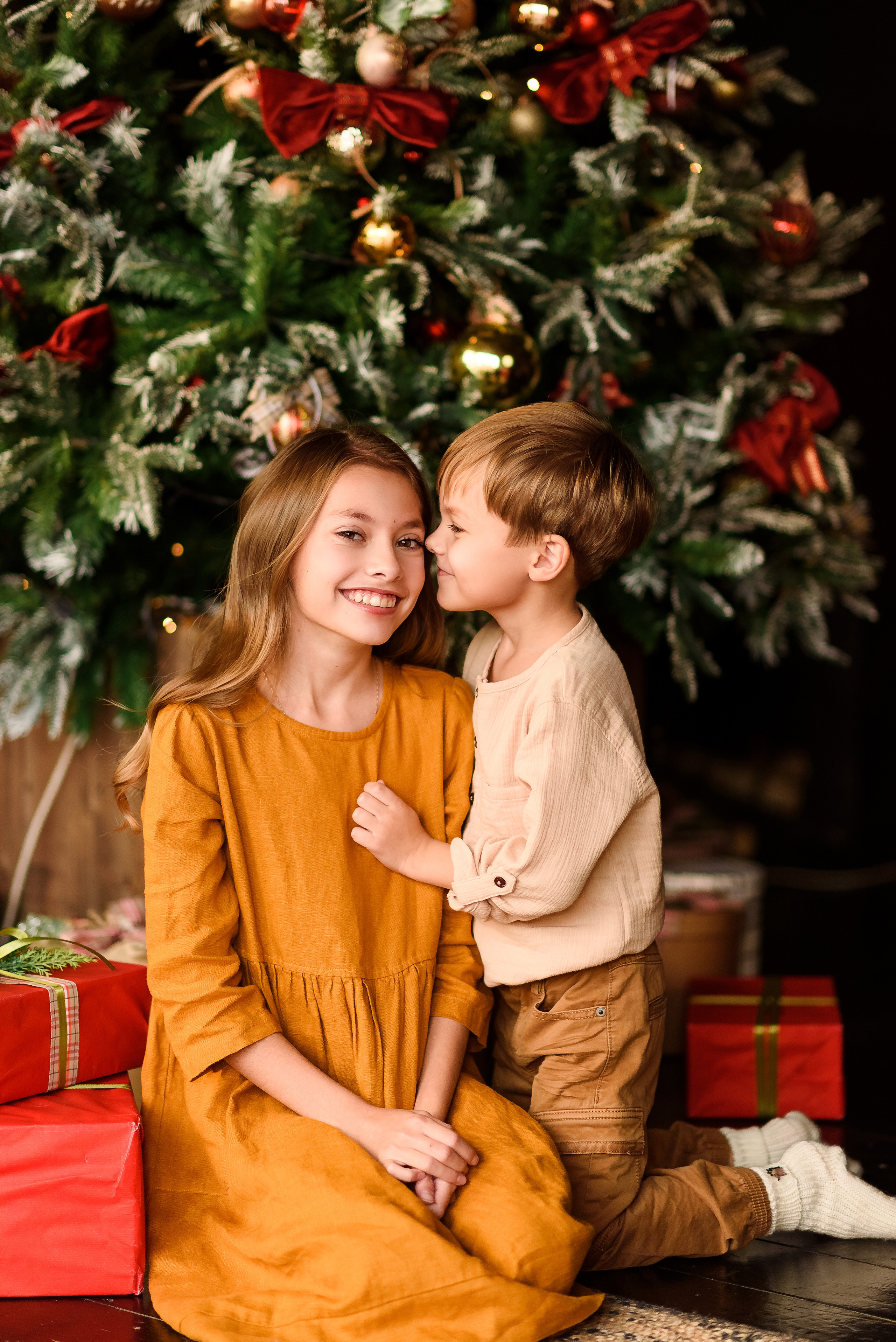 Новогодняя фотосессия Камиллы и Ярослава. Свадебный и семейный фотограф в Санкт-Петербурге Олеся Еремеева