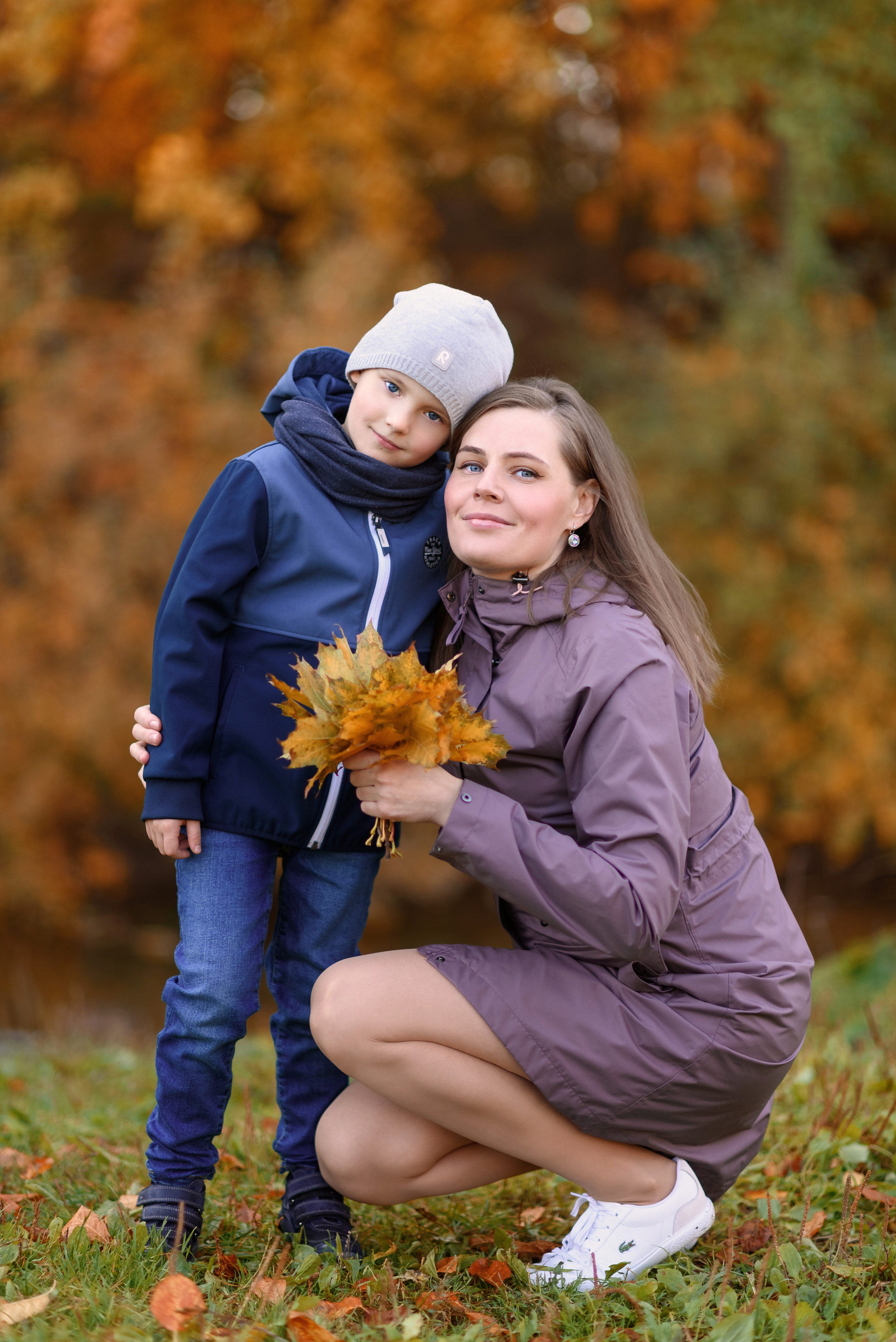 Семейная фотосессия на природе. Свадебный и семейный фотограф в Санкт-Петербурге Олеся Еремеева