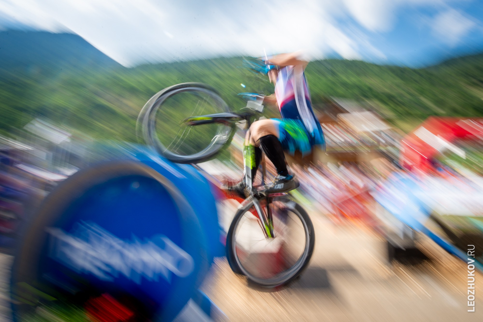 UCI Trials World Championships 2016 — finals. Sports photographer Leonid Zhukov