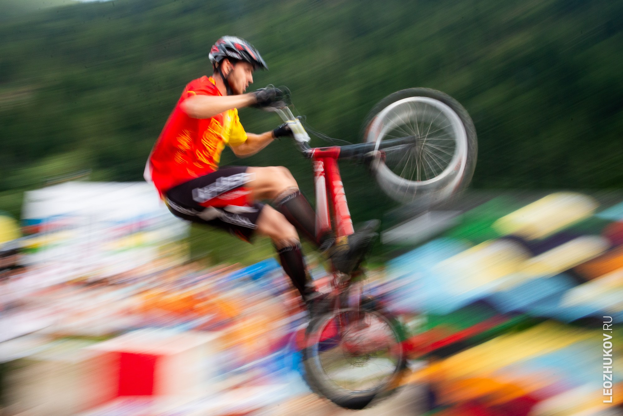 UCI Trials World Championships 2016 — finals. Sports photographer Leonid Zhukov