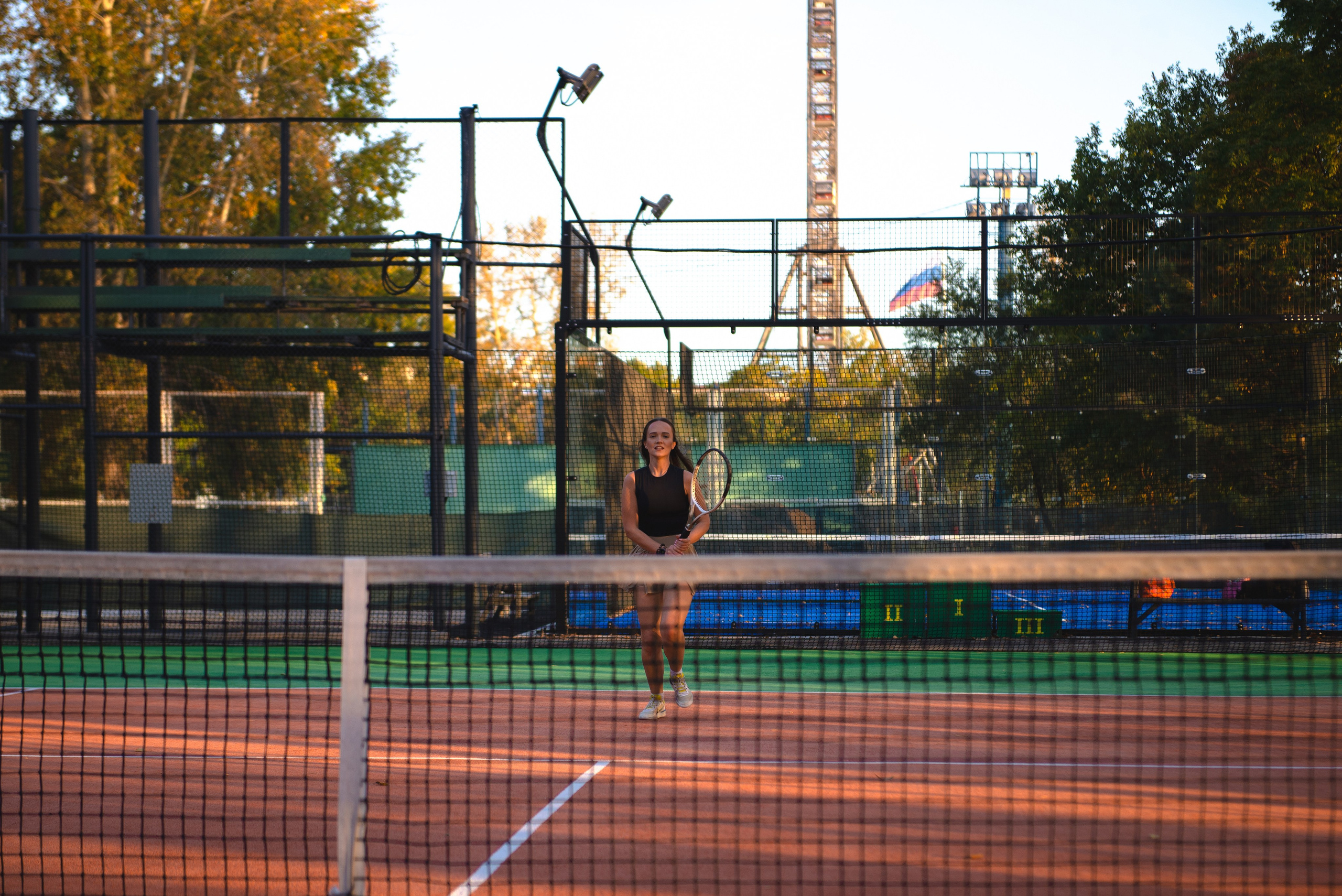 На теннисном корте. Модель Олеся. Фотограф в Хабаровске