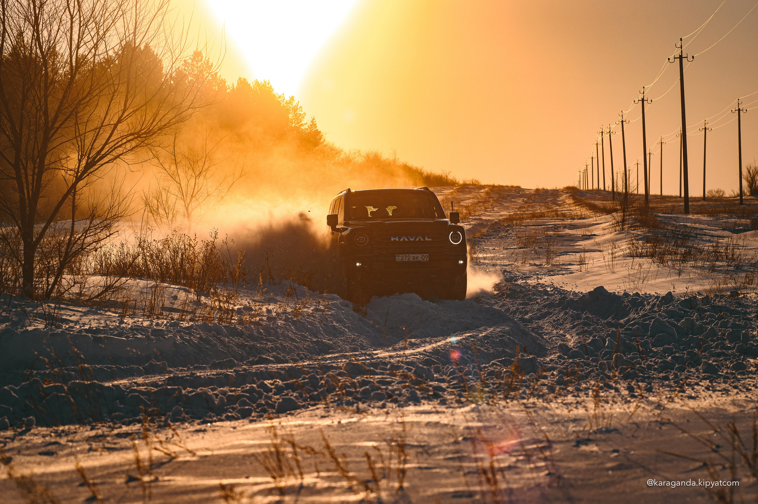 Зимний заезд на HAVAL H9. Кипятком Караганда