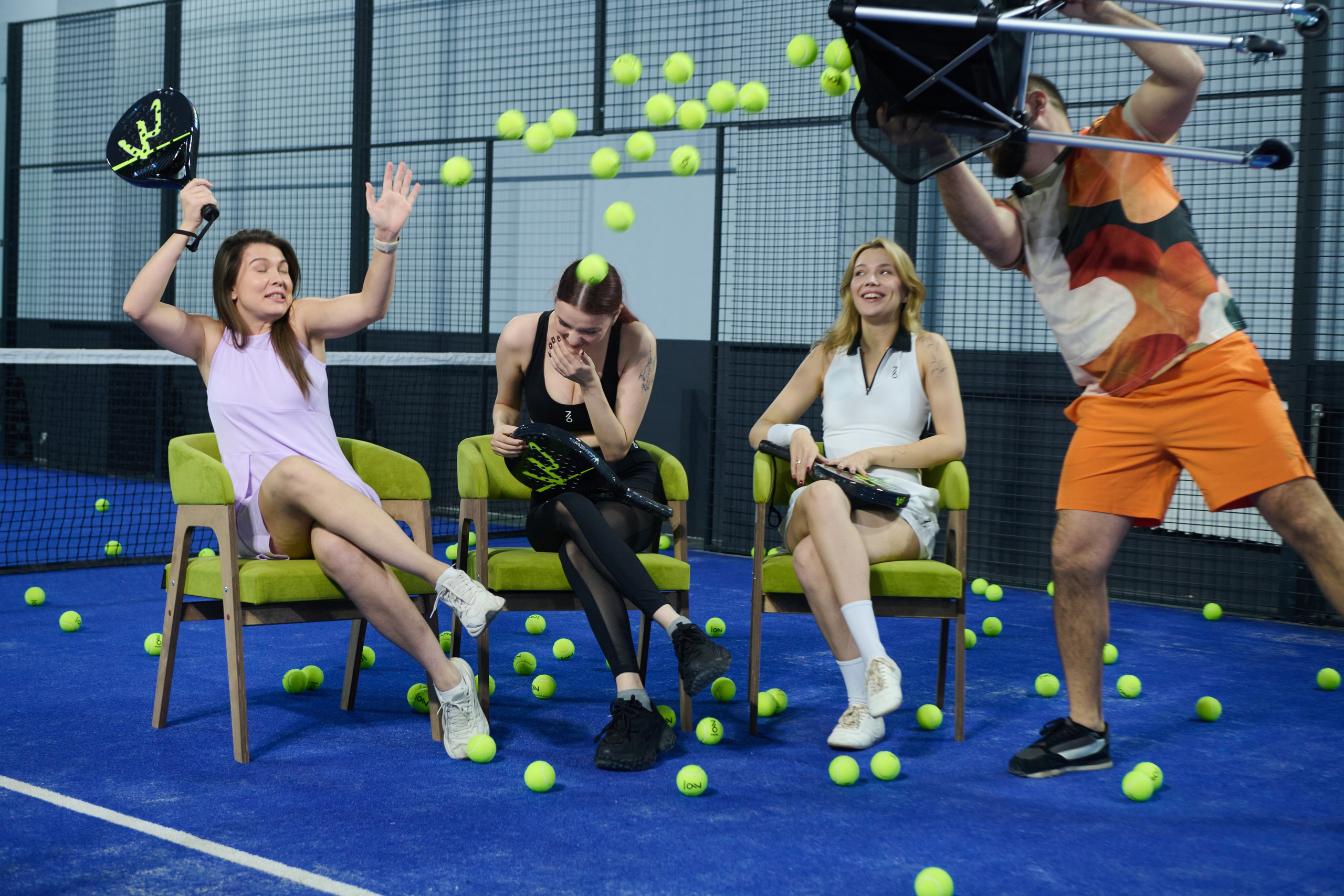 Фотосессия моделей в падл-клубе. Репортажный и семейный фотограф — Шелихов Сергей