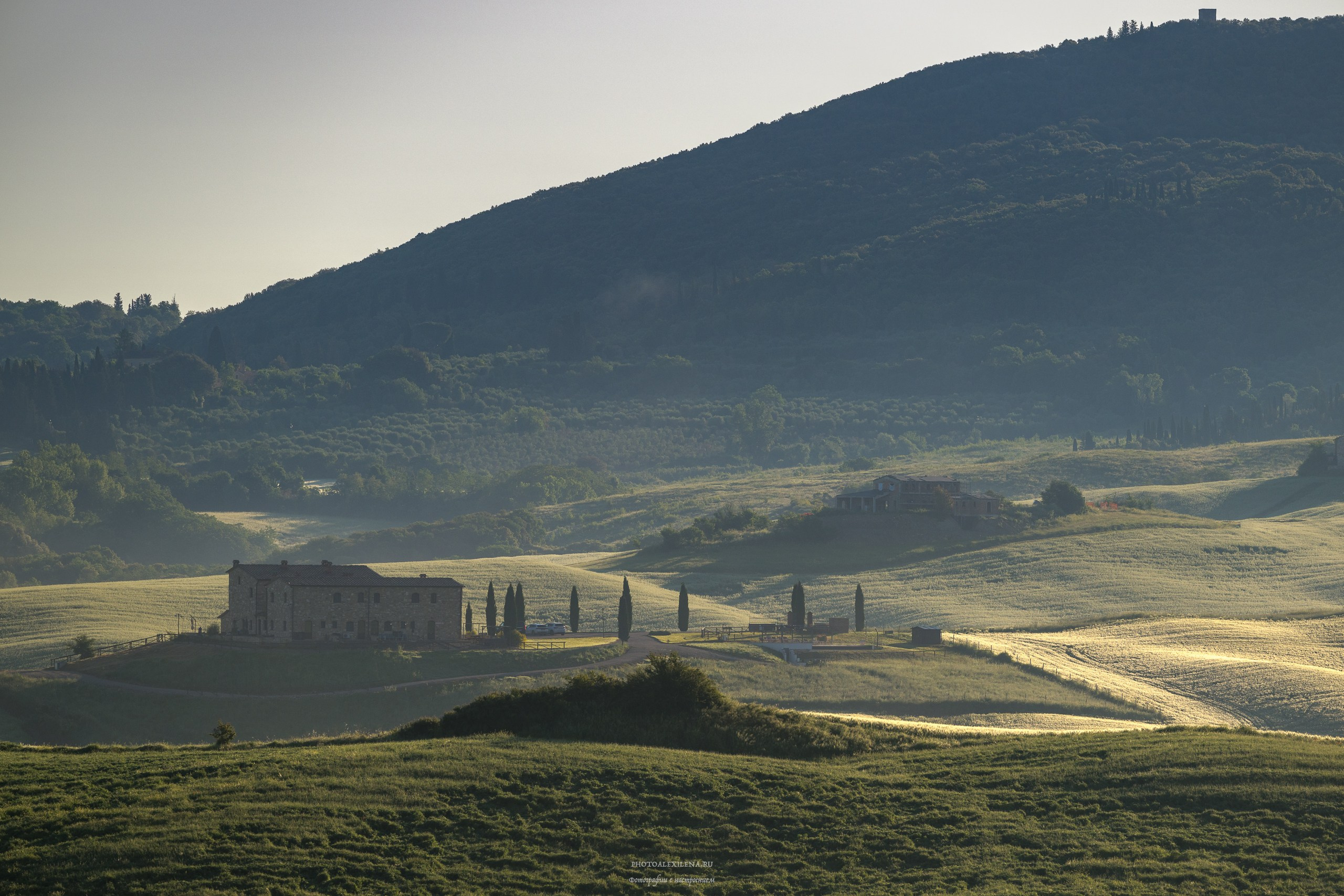 Долина Крете Сенези (Crete Senesi). Авторские стильные фотокартины