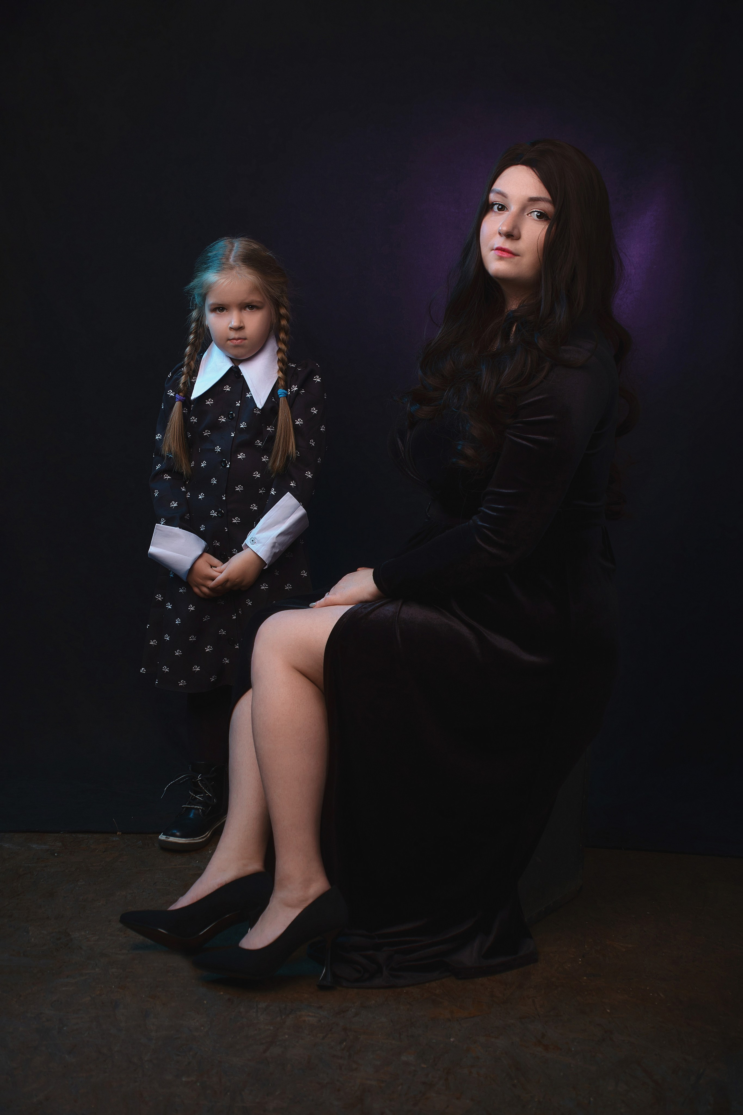 Съёмка в стиле сериала «Уэнсдей». Семейный и женский фотограф в Новомосковске и Узловой Михеева Татьяна