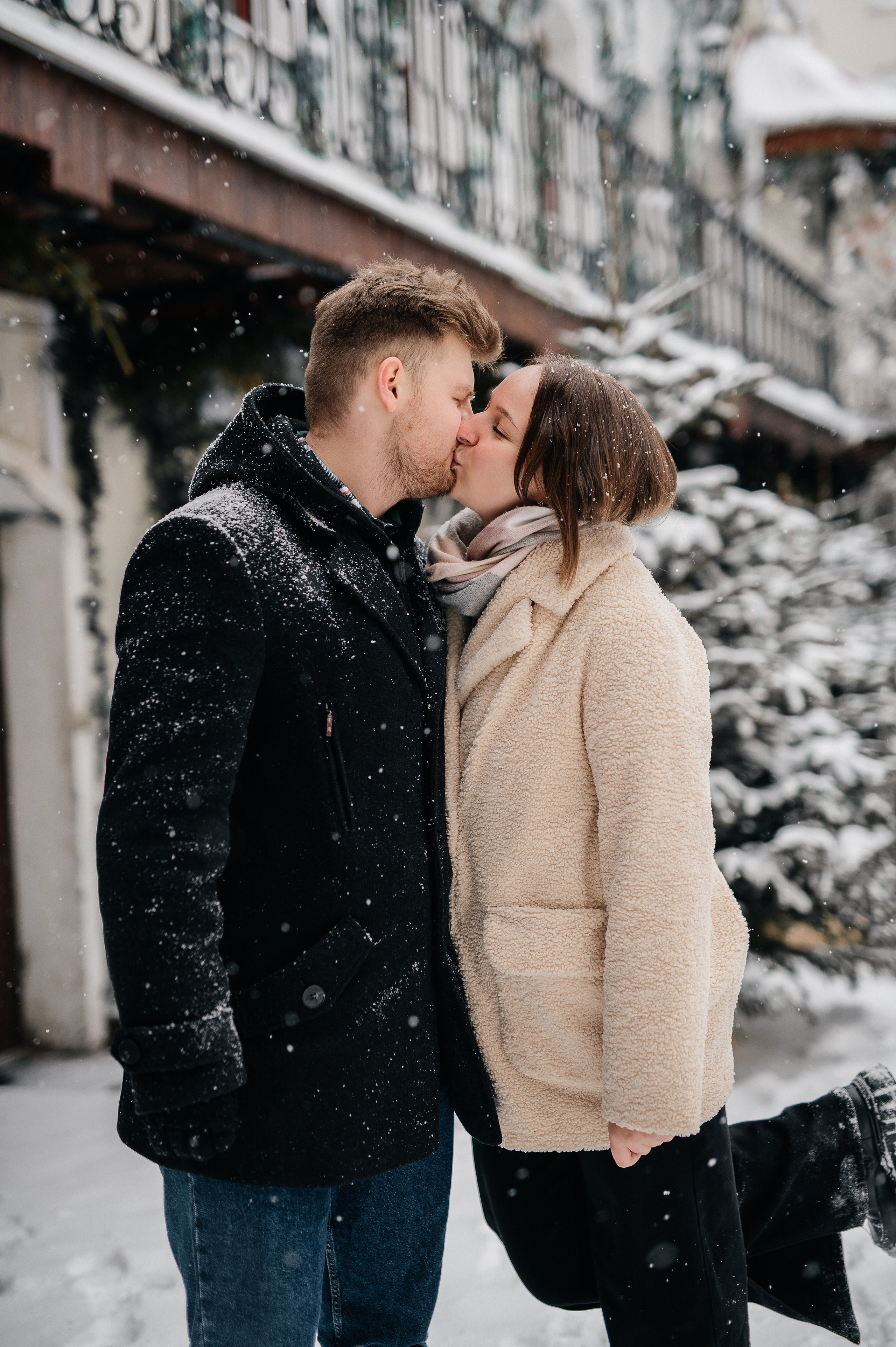 Зимняя фотосессия для Влада и Алены. Катя Курлович — семейный фотограф в Бобруйске и Минске