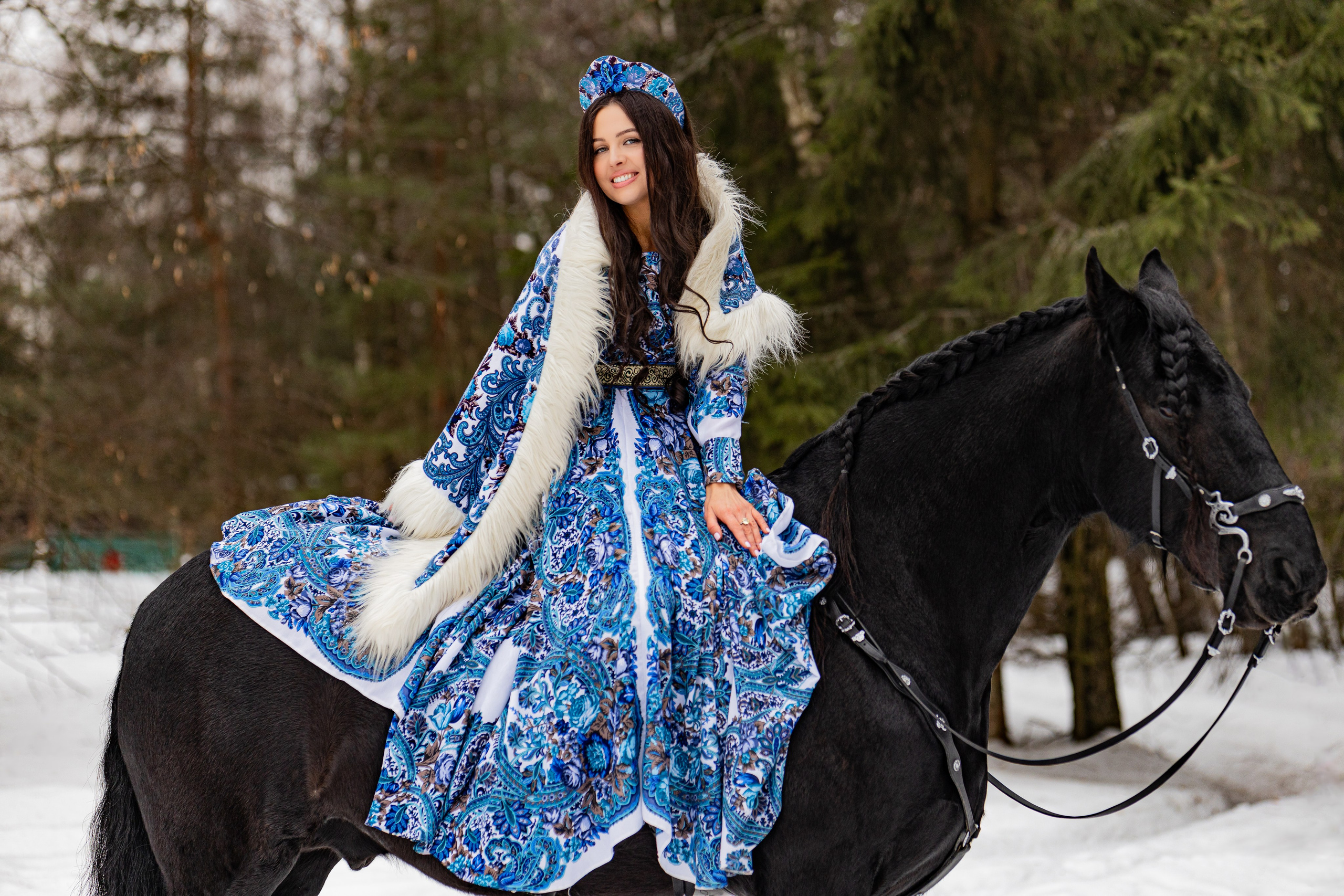 фотосессия гжель русский стиль русские костюмы