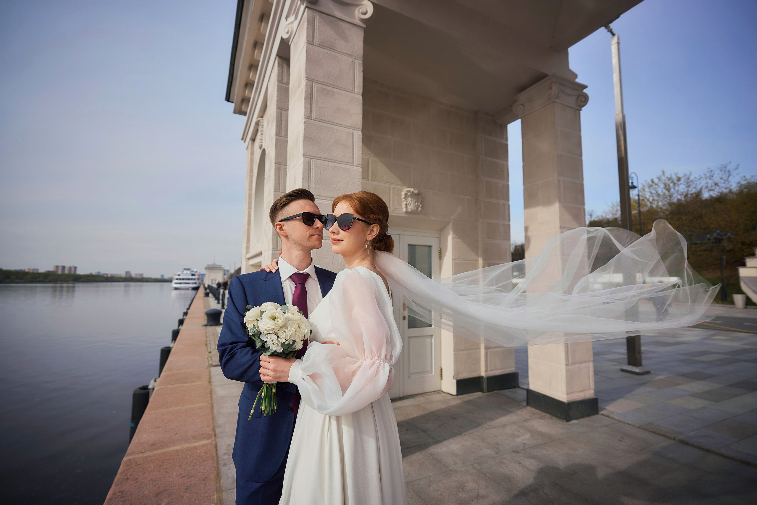 Свадебная Фотосессия в Савёловском ЗАГС и парке Речного Вокзала Москвы
