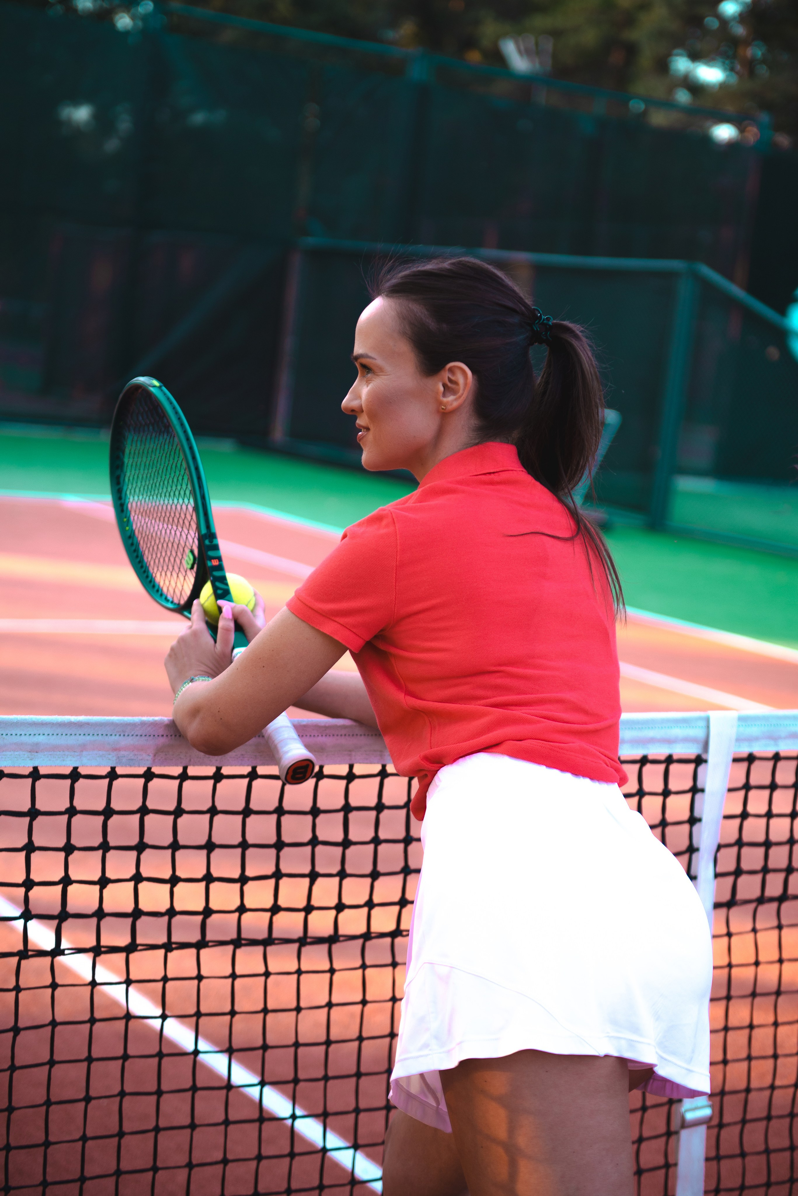 На теннисном корте. Модель Олеся. Фотограф в Хабаровске