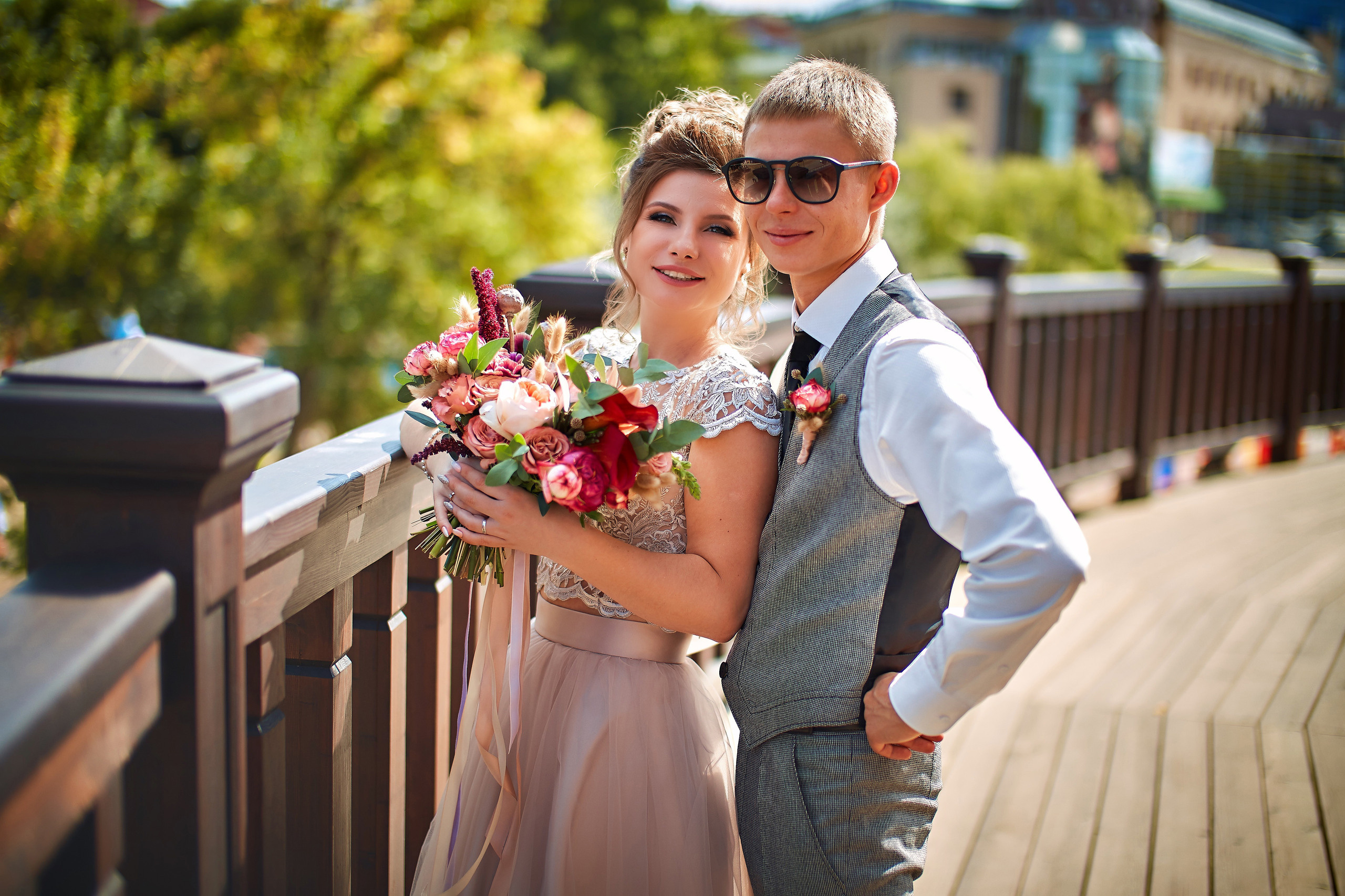 Ольга и Станислав. Семейный портретный свадебный фотограф Дмитрий Тимченко. Студия / фото